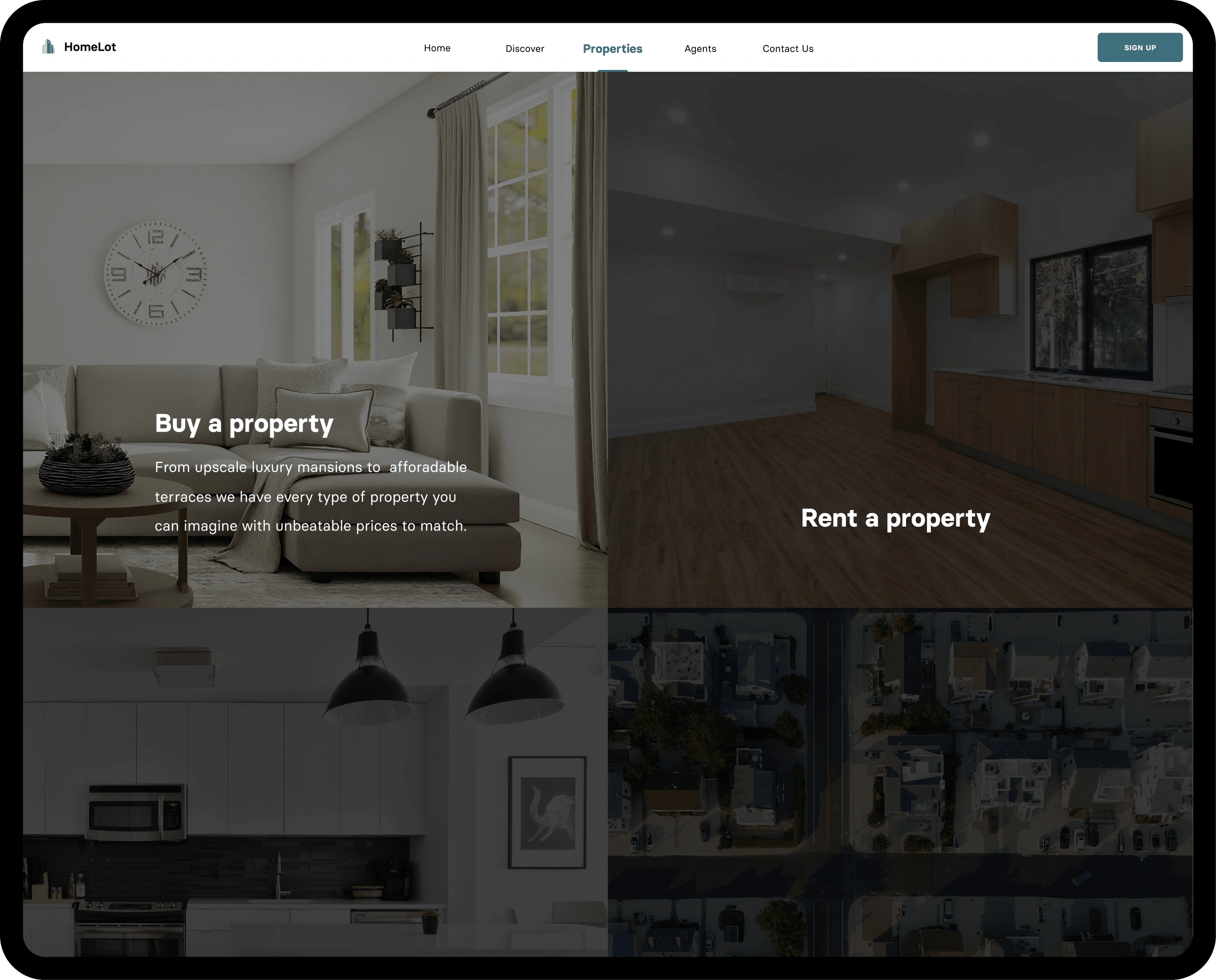 Image of Properties Page