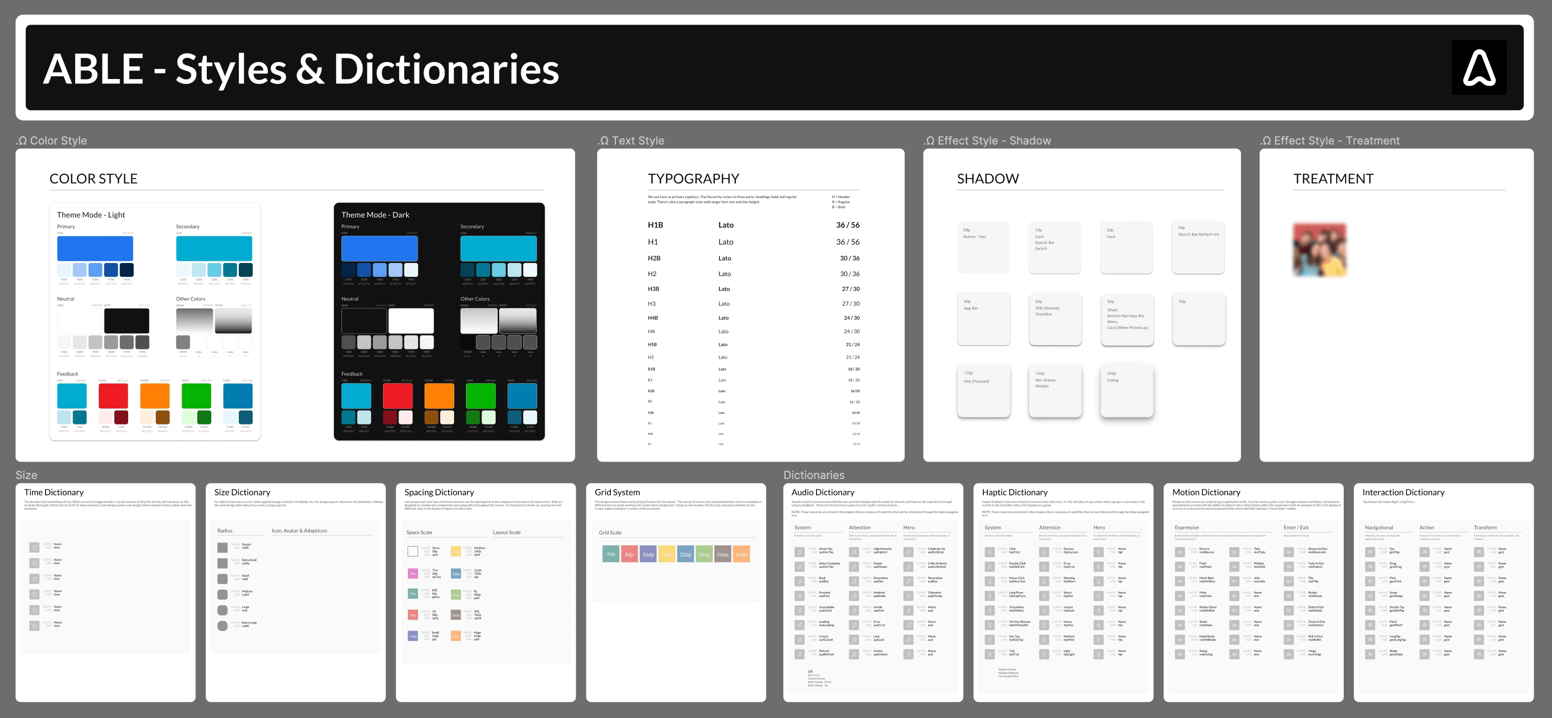 Figma - Base Styles & Dictionaries