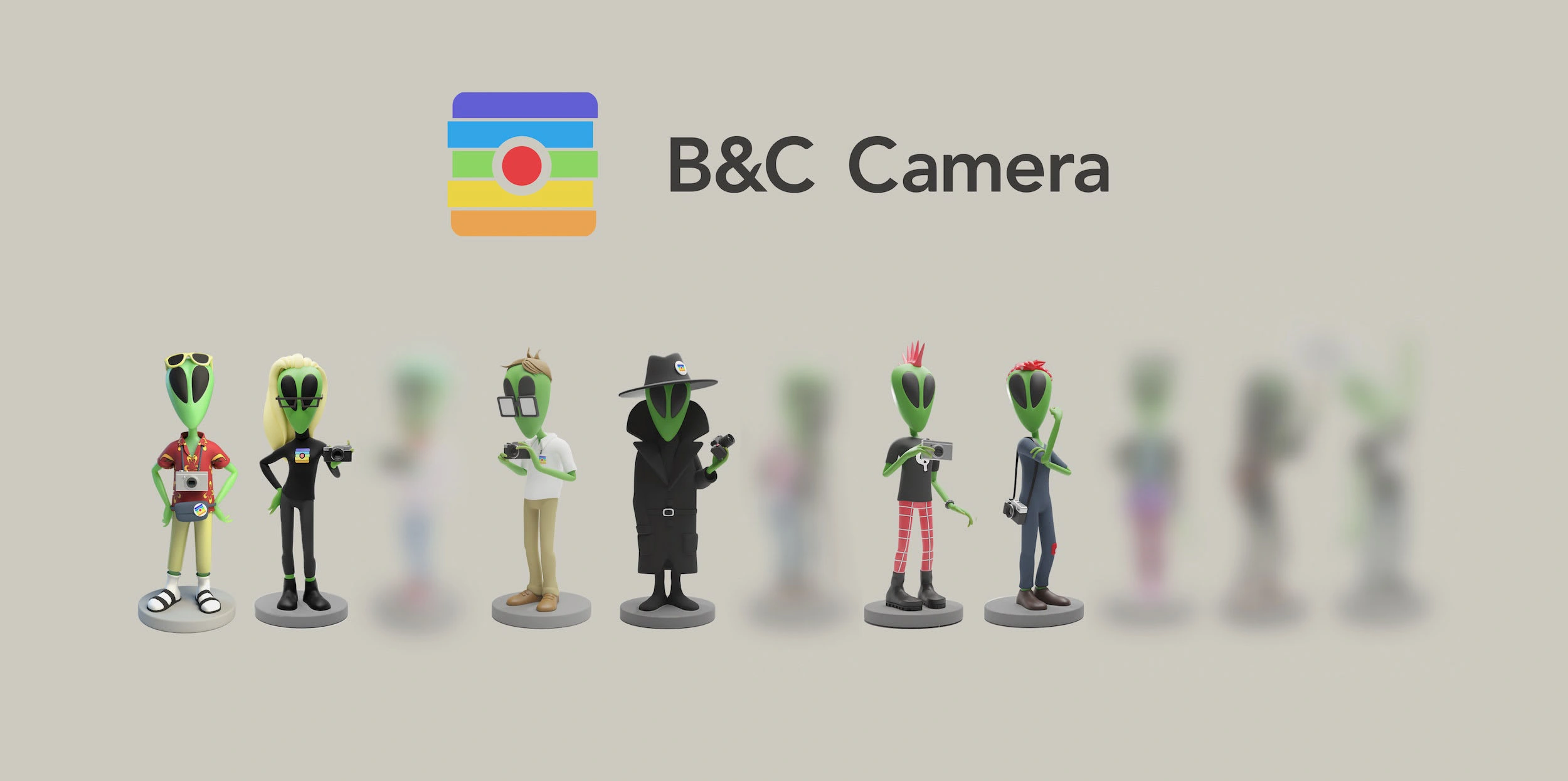 3D model lineup for B&C Camera