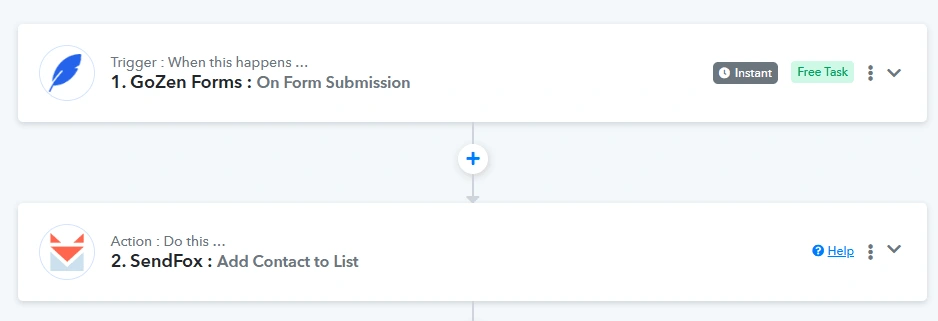 When a form is submitted, add the contact to a specific email list