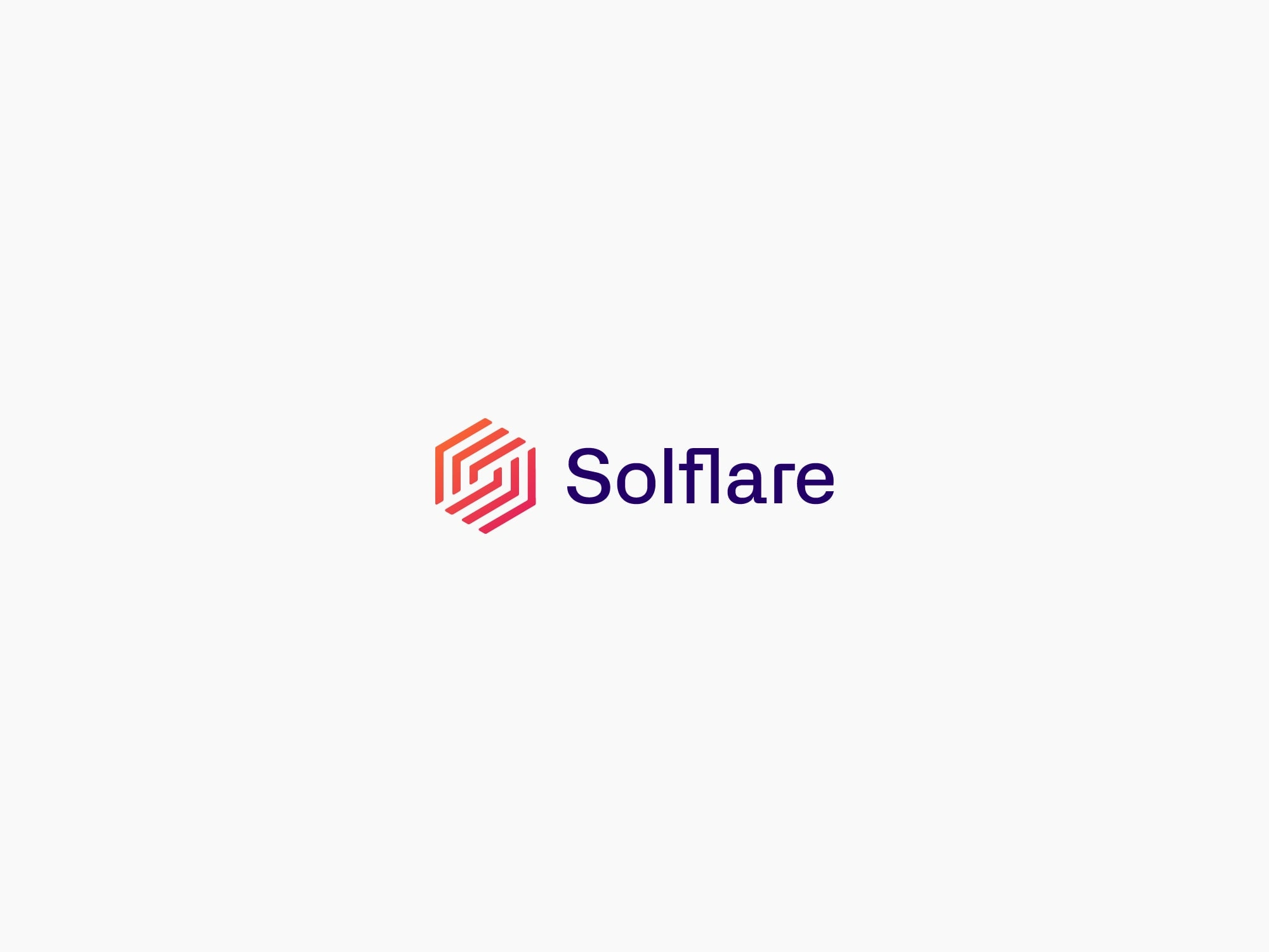 Solflare Logo Horizontal Stacked Light Background