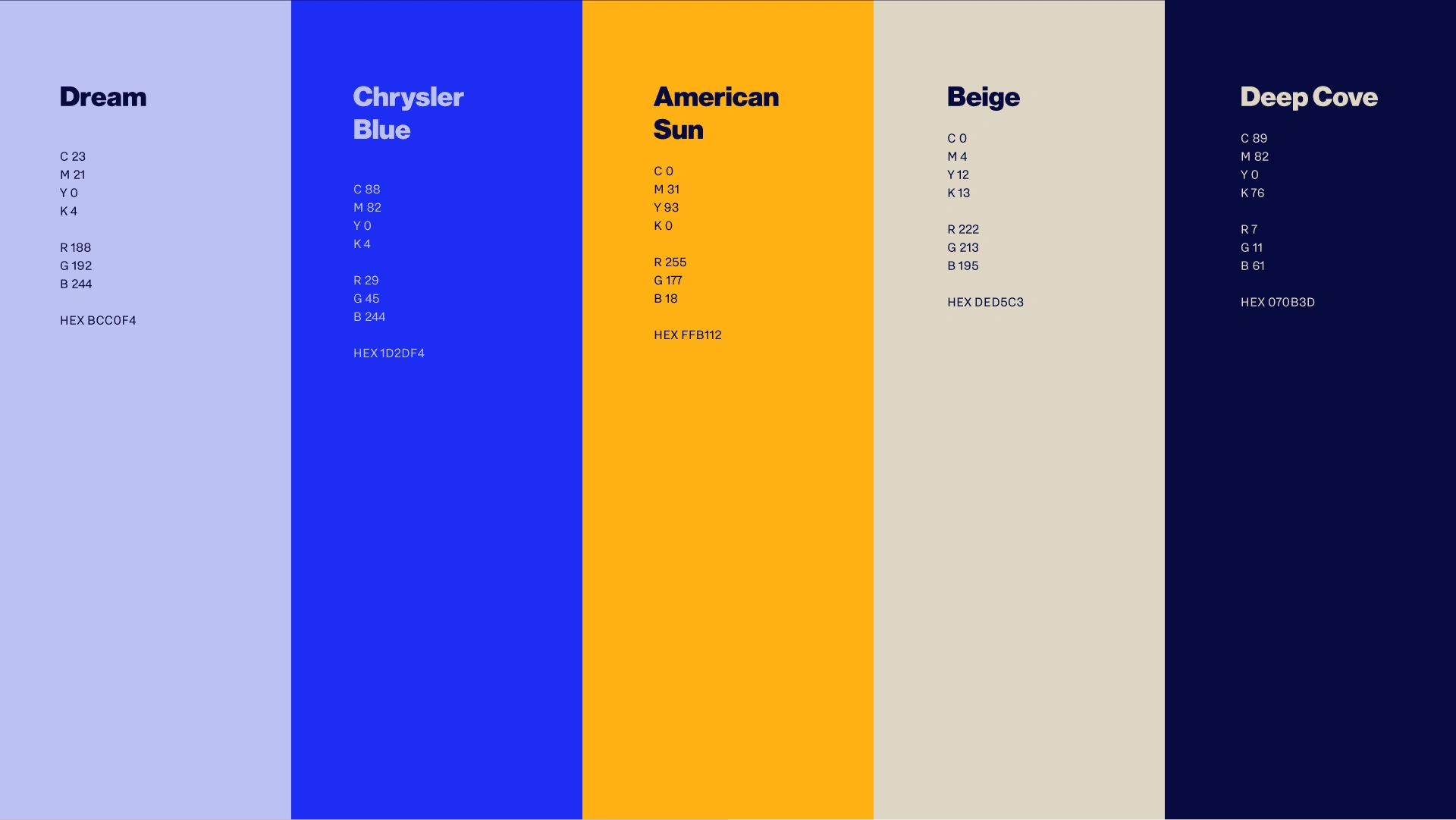 Primary Color Palette