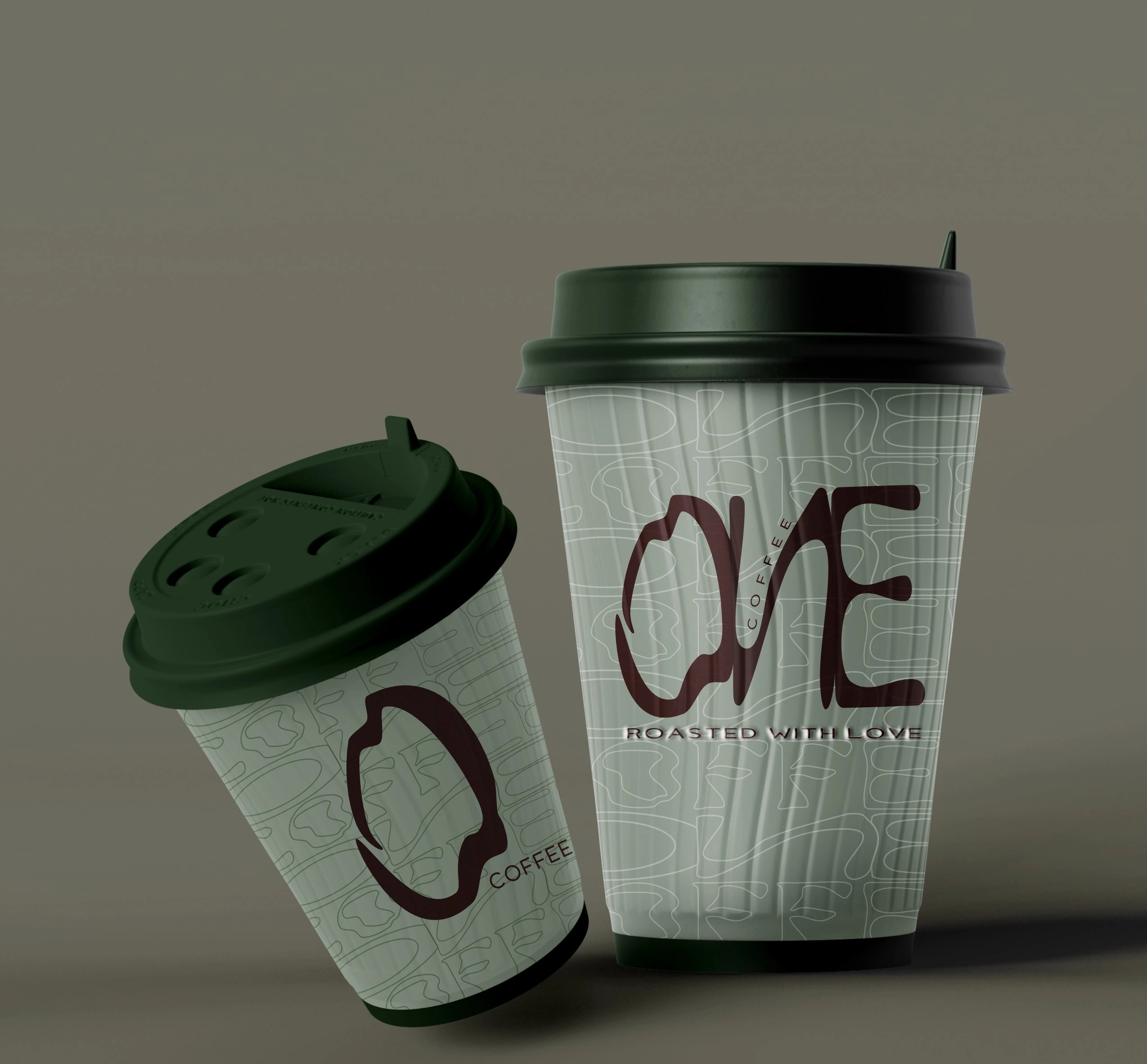 Mock-up coffee cups