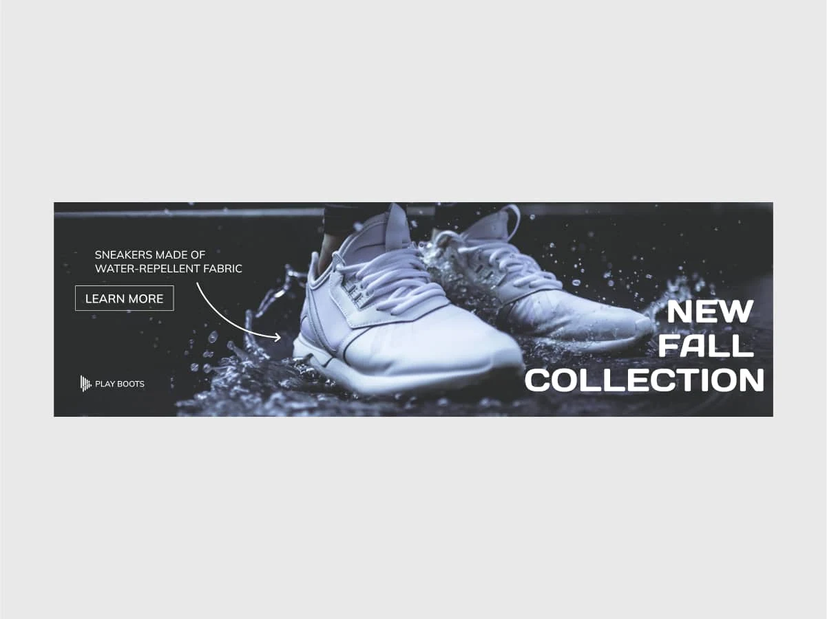 Fall Collection Sneakers Banner