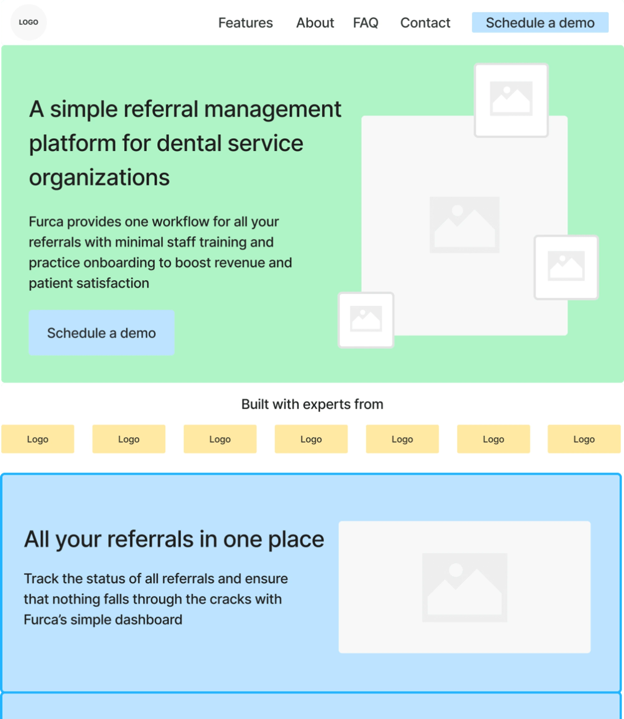 Low Fidelity: Website Wireframes