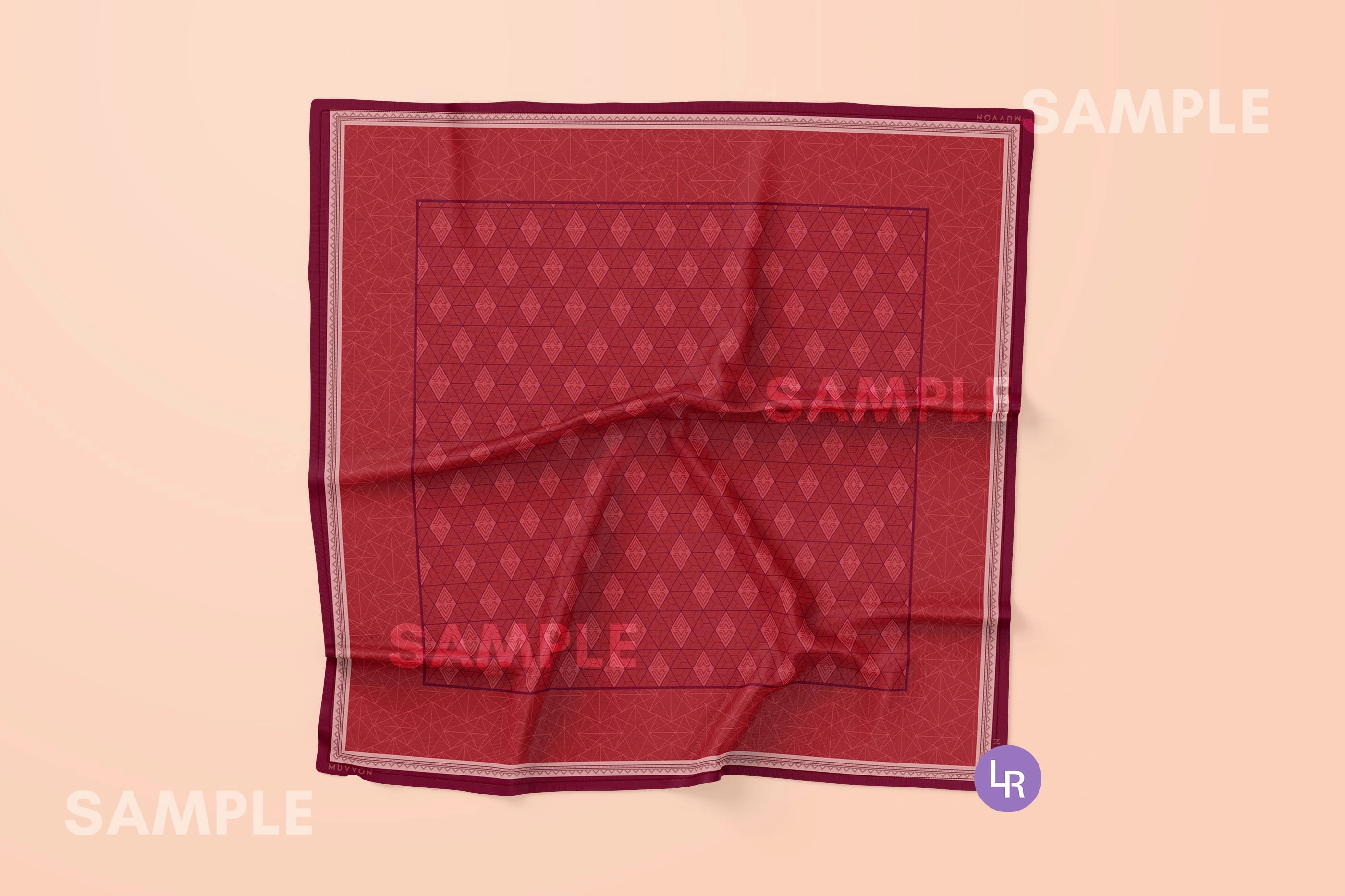 Overall design of a square hijab