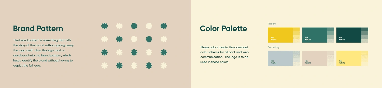 Brand pattern & Color palette