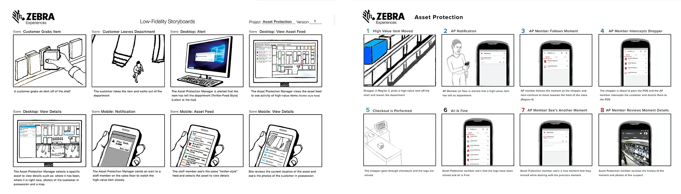 Low Fidelity Storyboards