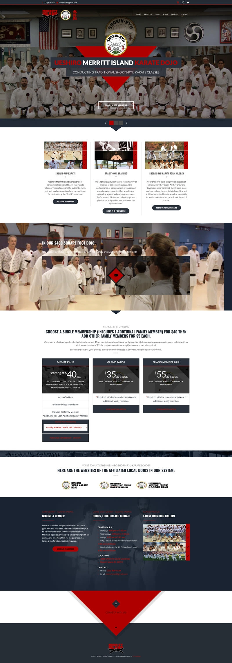 Merritt Island Karate homepage - 2013