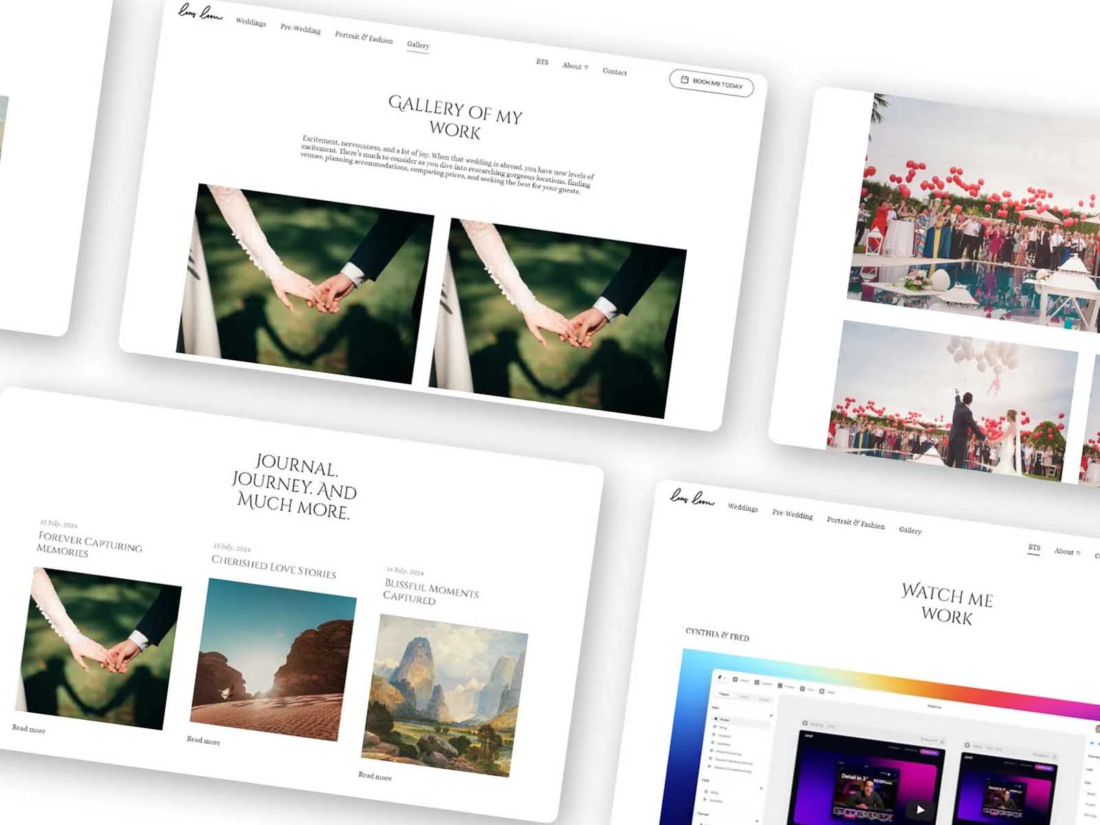 Framer photography portfolio website