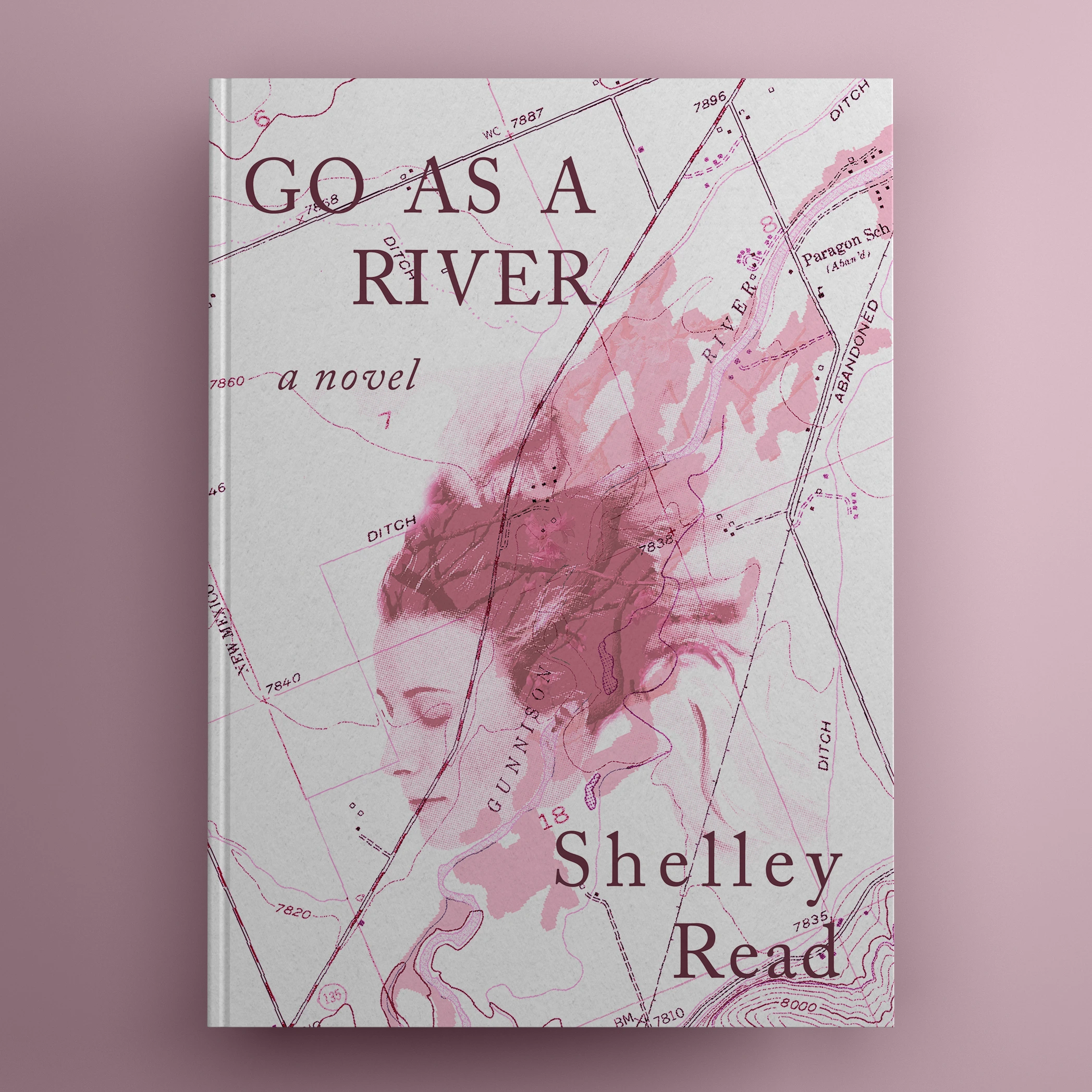 Unpublished cover design for "Go As A River" by Shelly Read