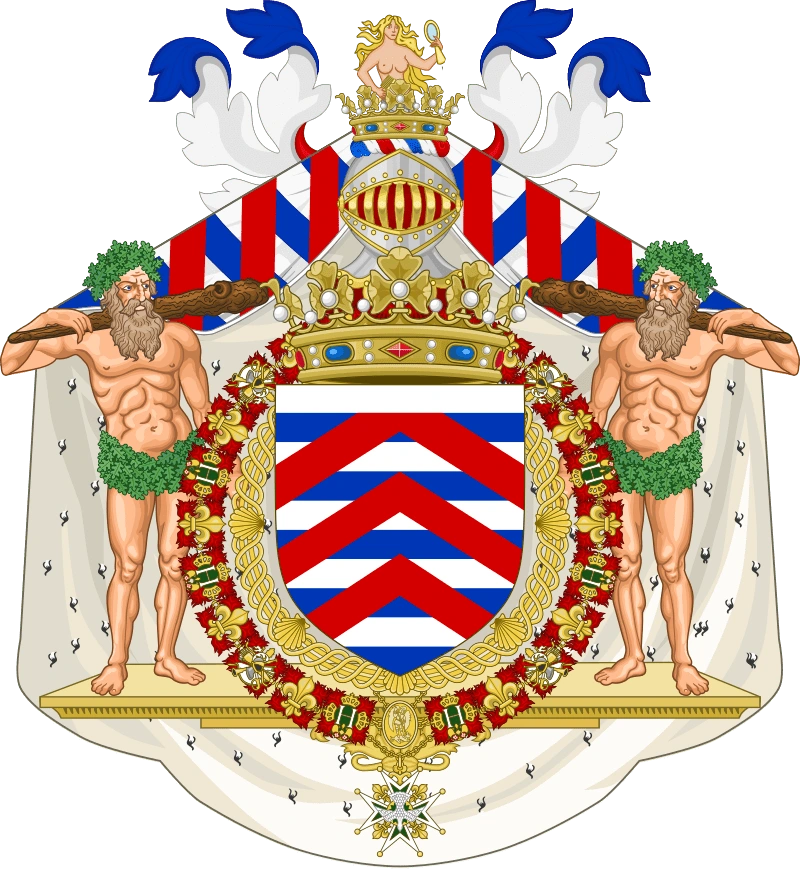 Coat of Arms used by François VI de la Rochefoucauld. Image by Euryel via Wikimedia Commons.