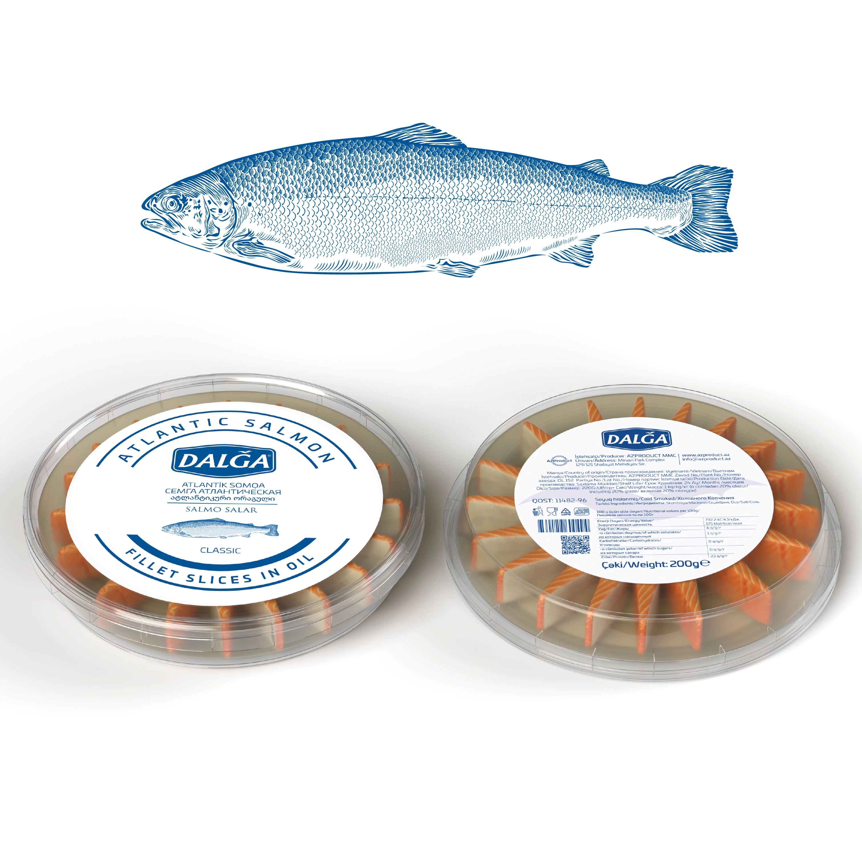 Illustration and Packaging Design for Seafood