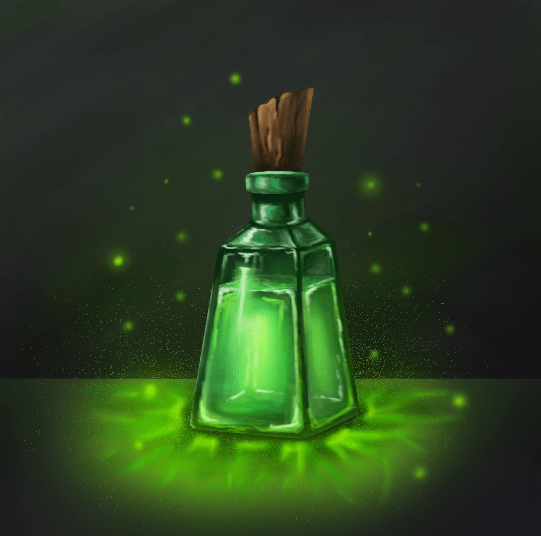 This type of potion is crafted by alchemist warlocks according to their ancestors recipe and use a secret ingredient, a teardrop of newborn elves from the witch village of Marlassus.