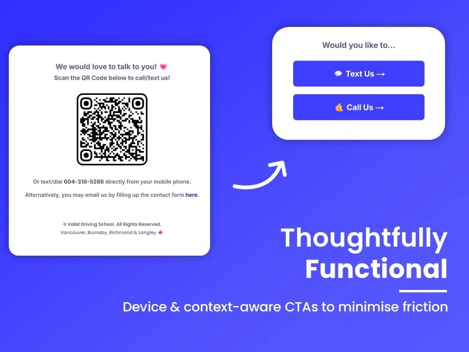 Highlight: Thoughtfully Functional - Device & context-aware CTAs to minimise friction 