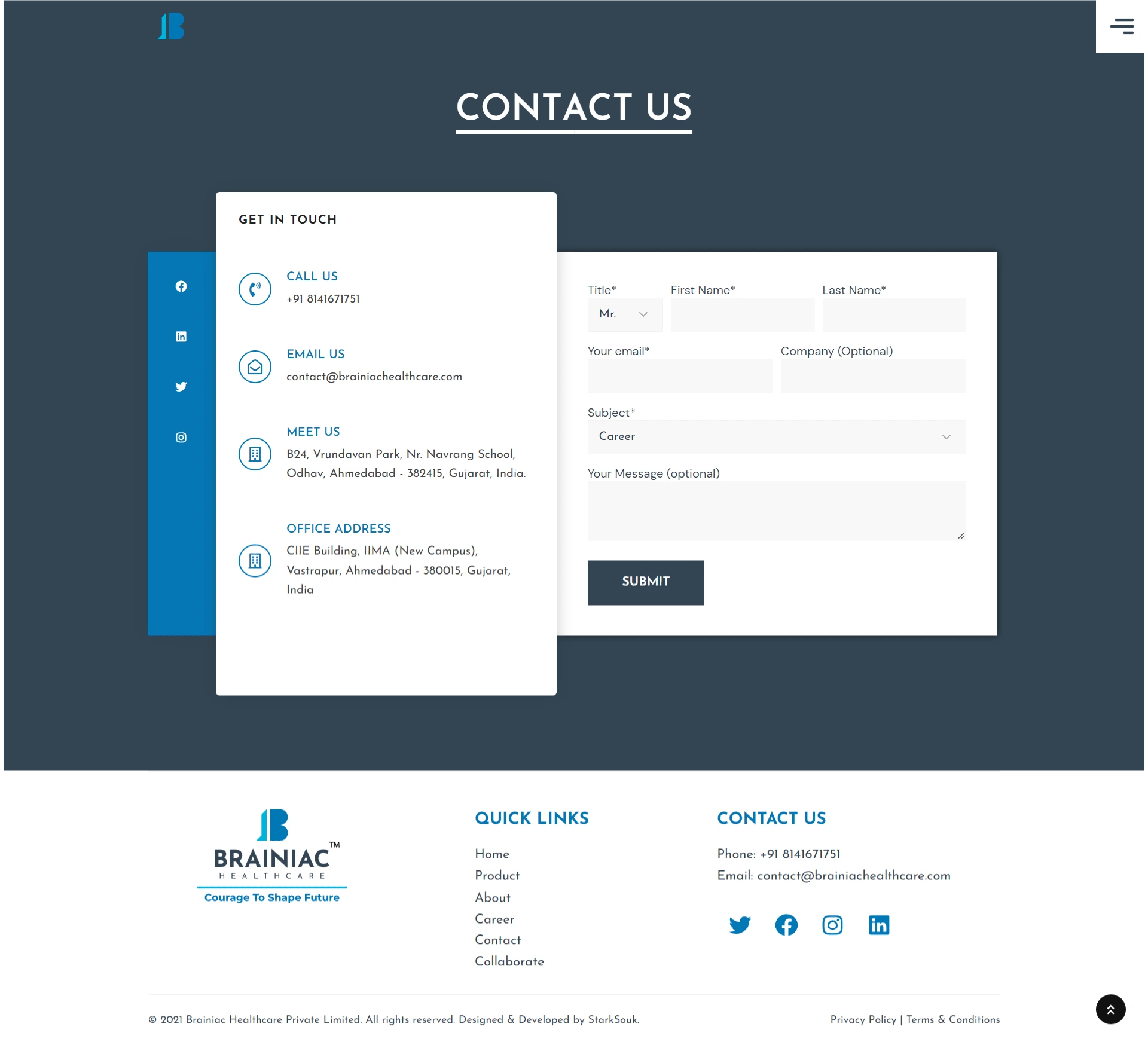 Contact Page