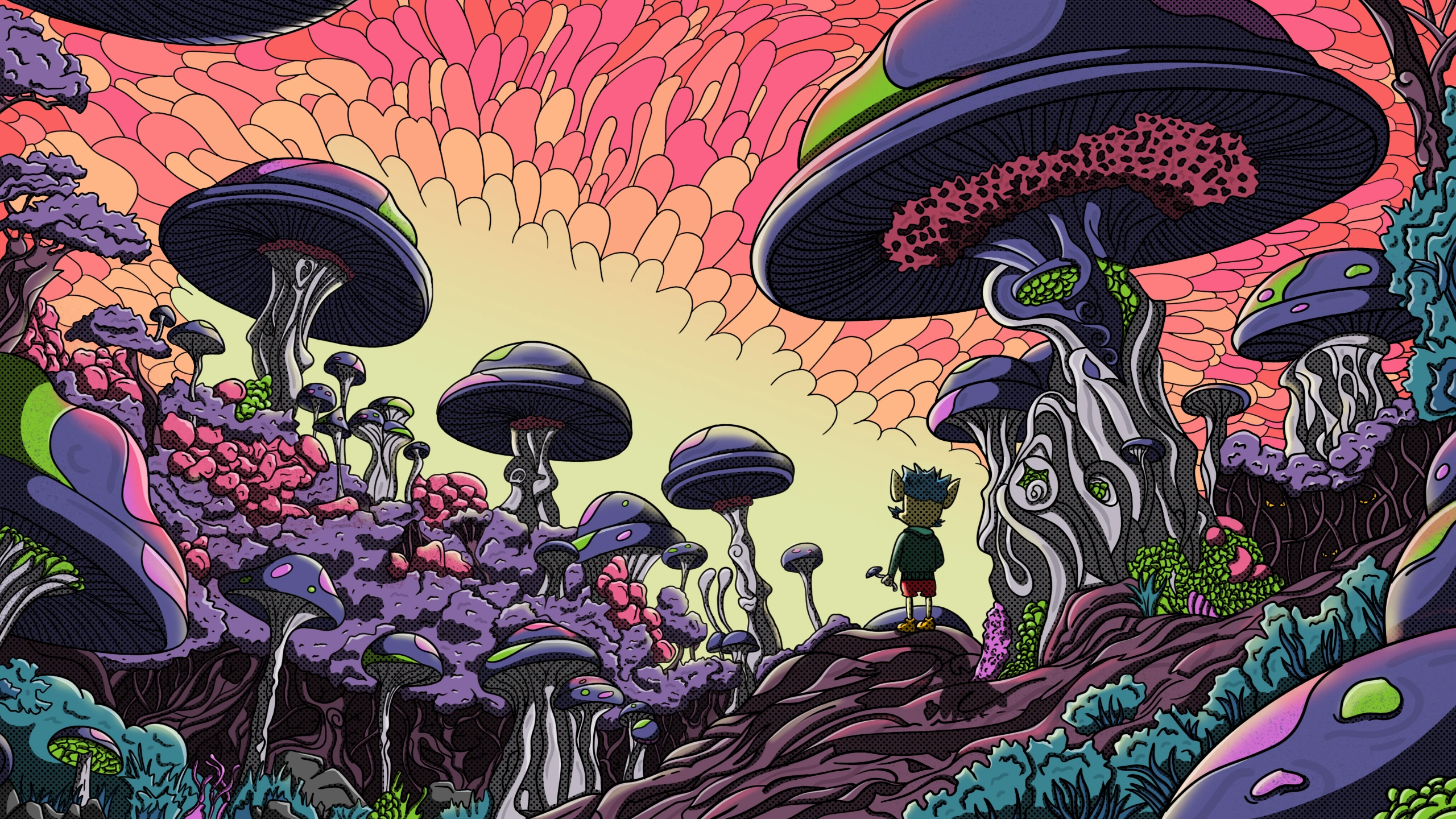 Mushroom Fantasyland Landscape