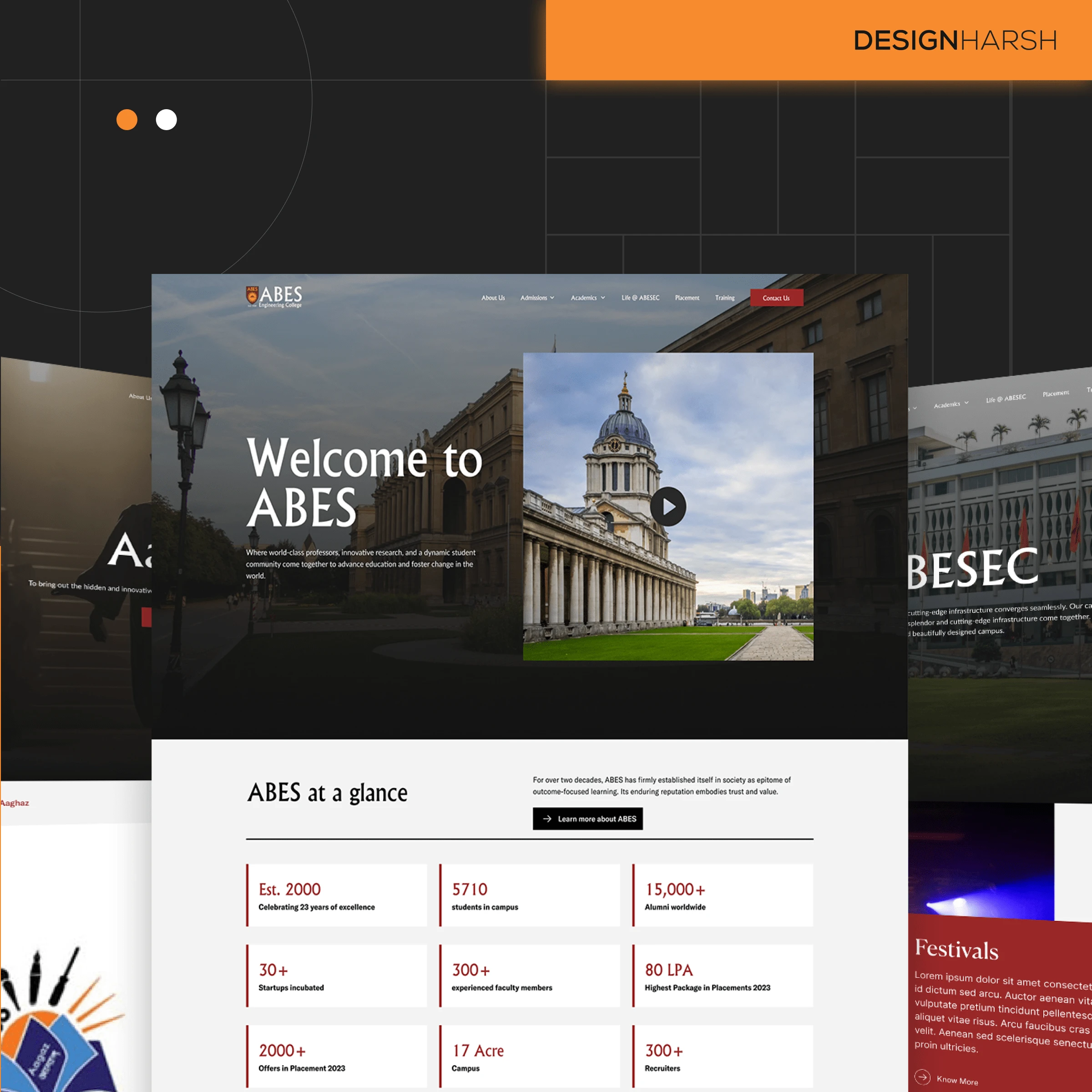 Abes - Engineering College Landing Page