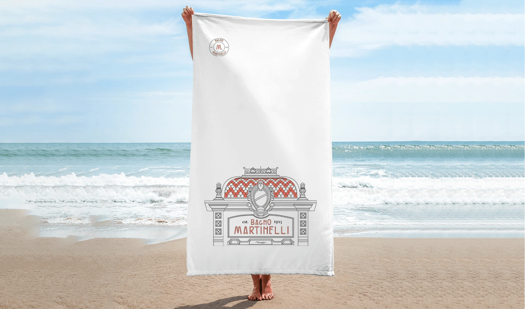 branded towel mockup