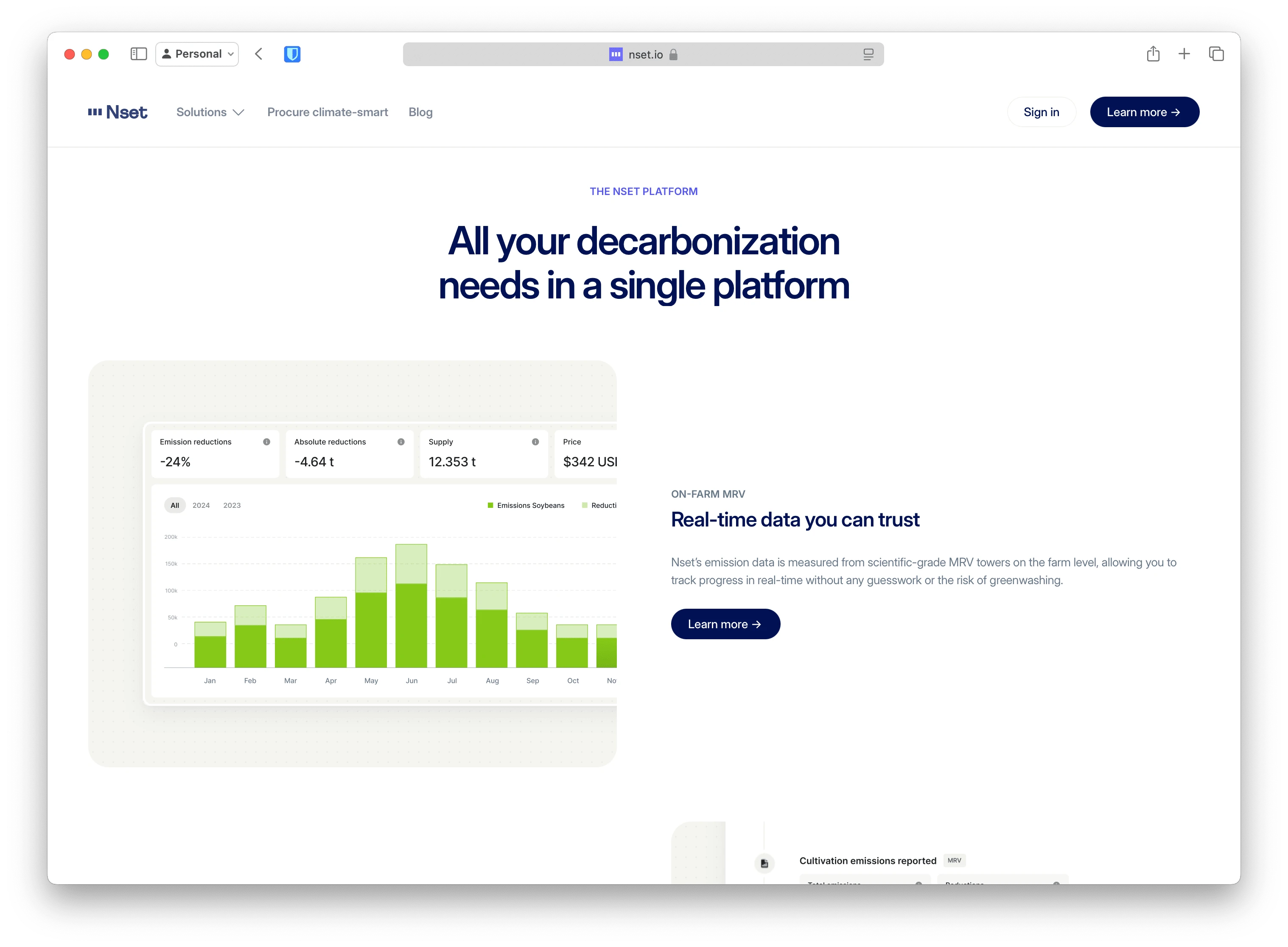 Platform overview page