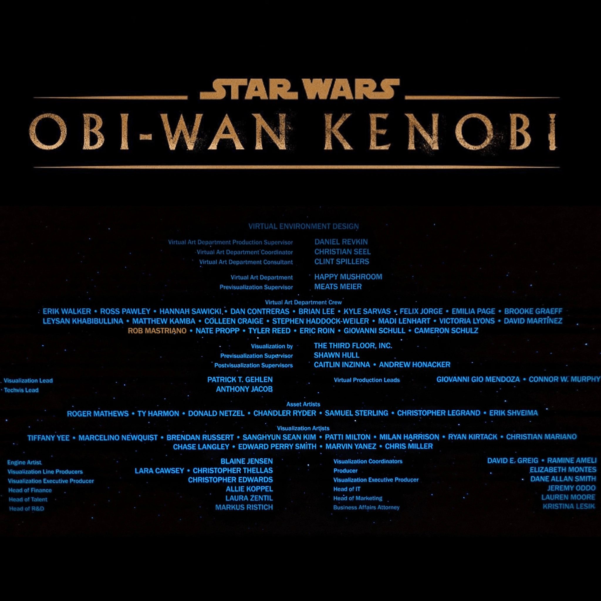 STAR WARS: Obi Wan Kenobi - Credits