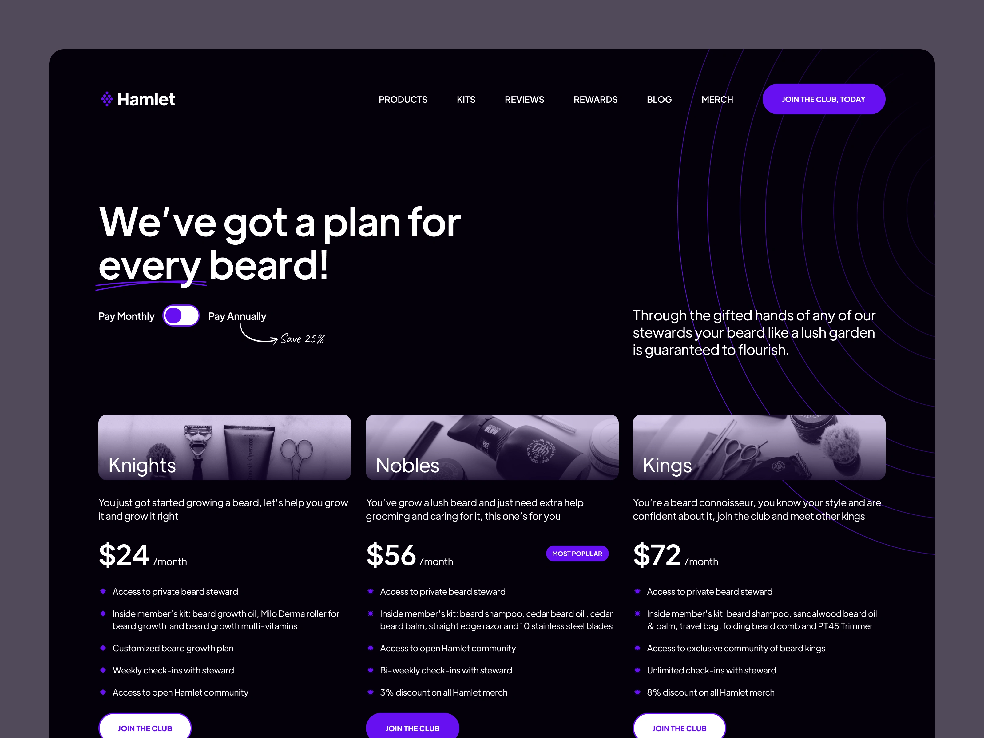 Hamlet - Pricing Page