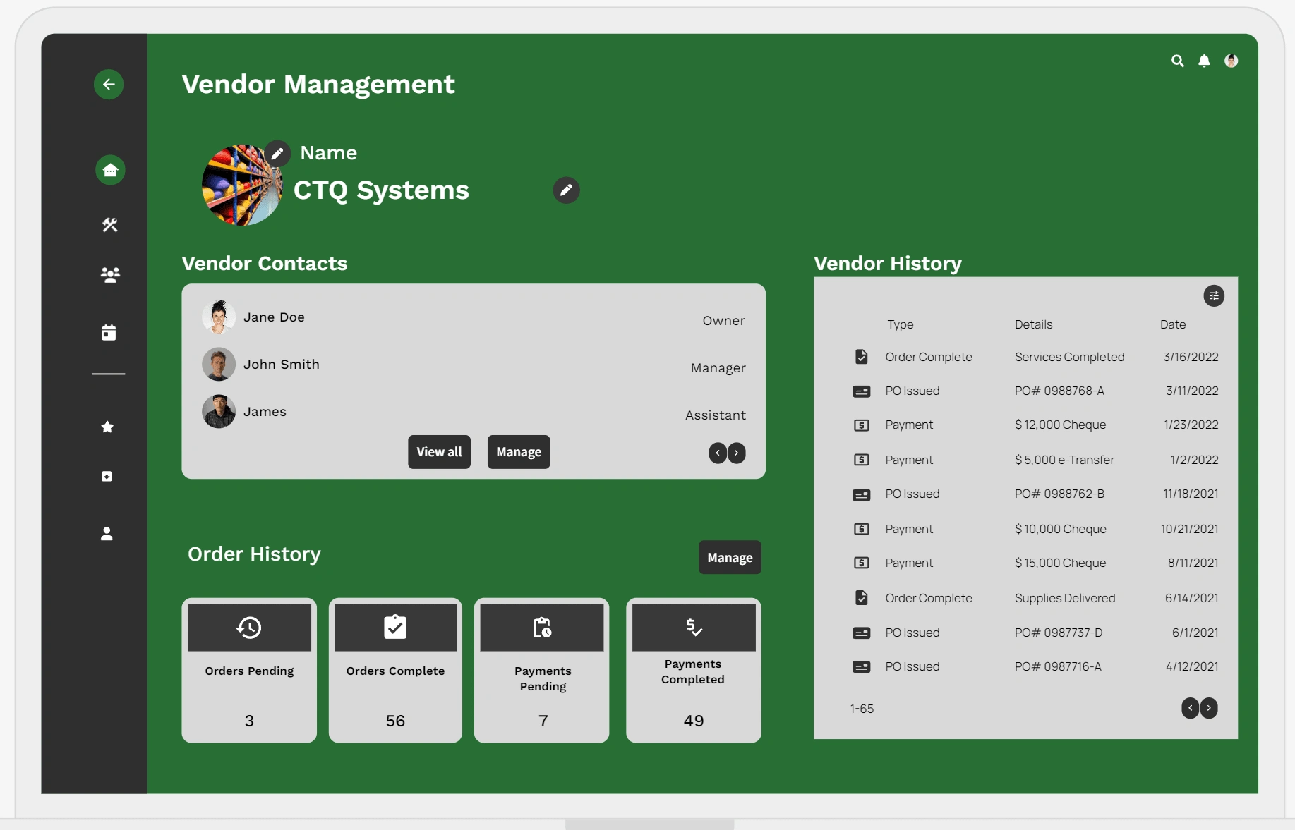 Vendor Management