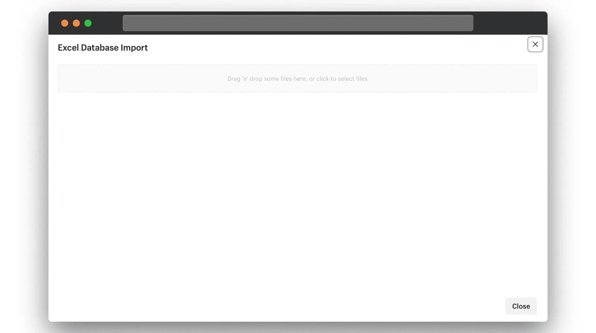 Excel Database Import