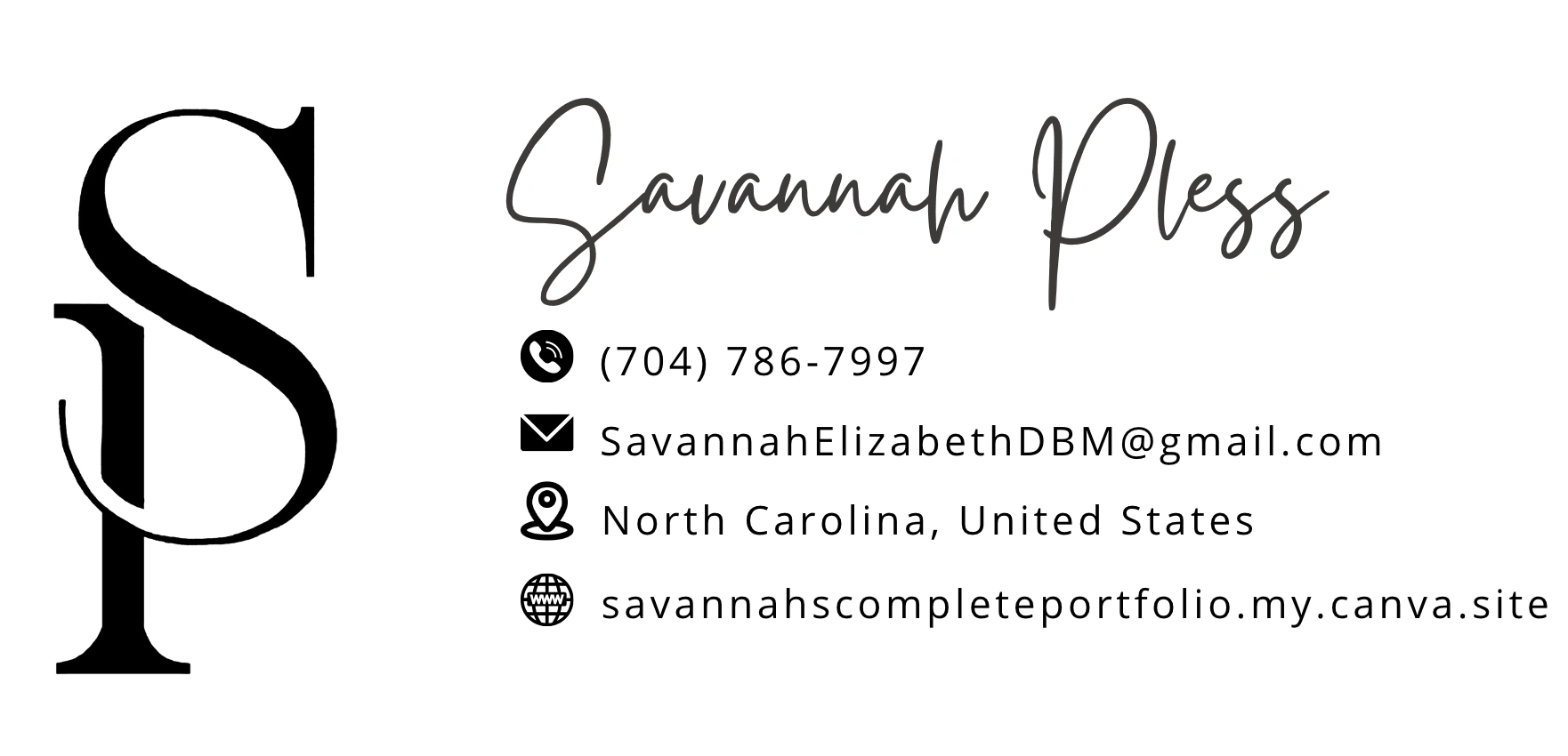 The Logo and Email Signature that I designed for myself