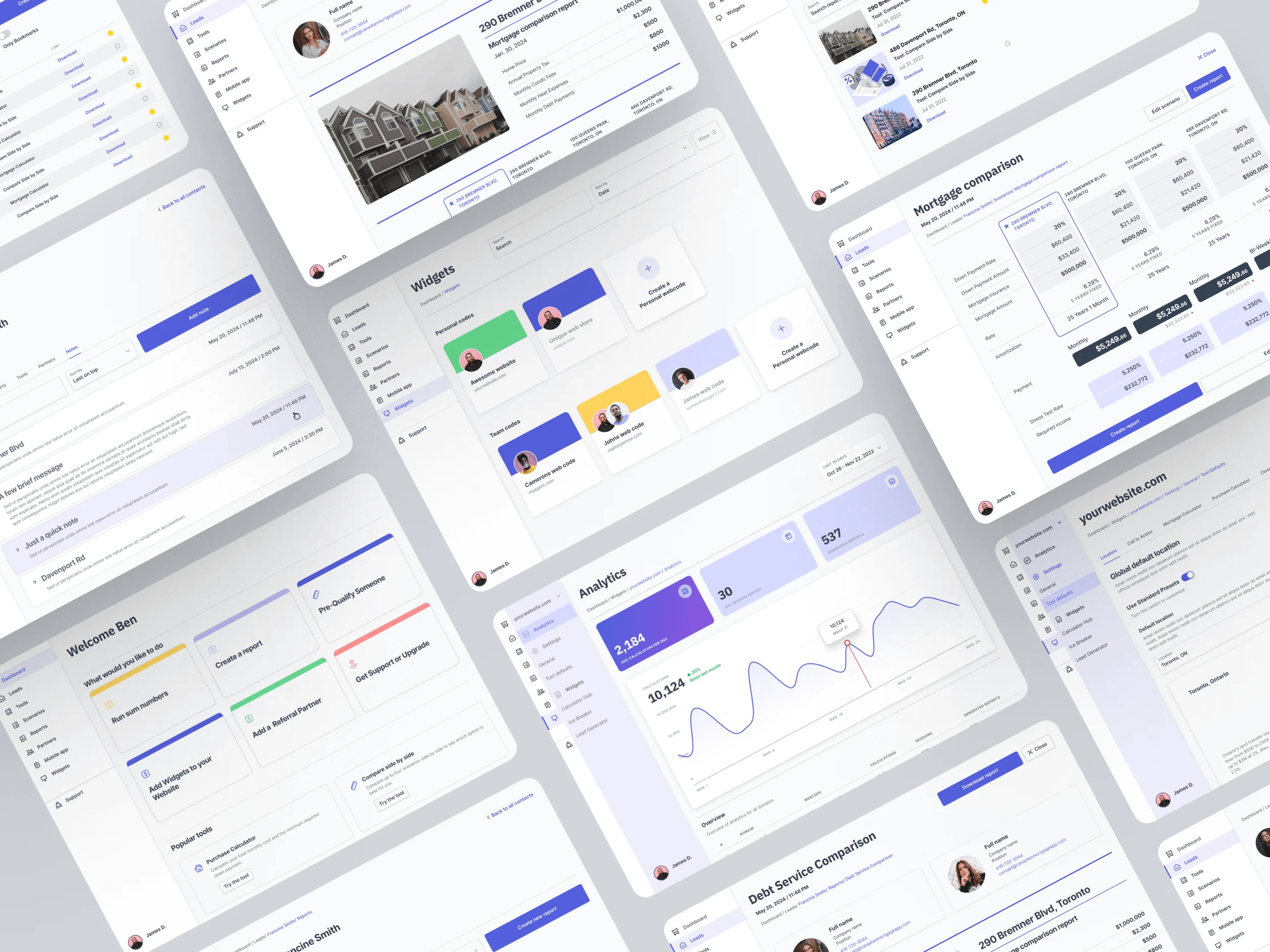 Admin dashboard