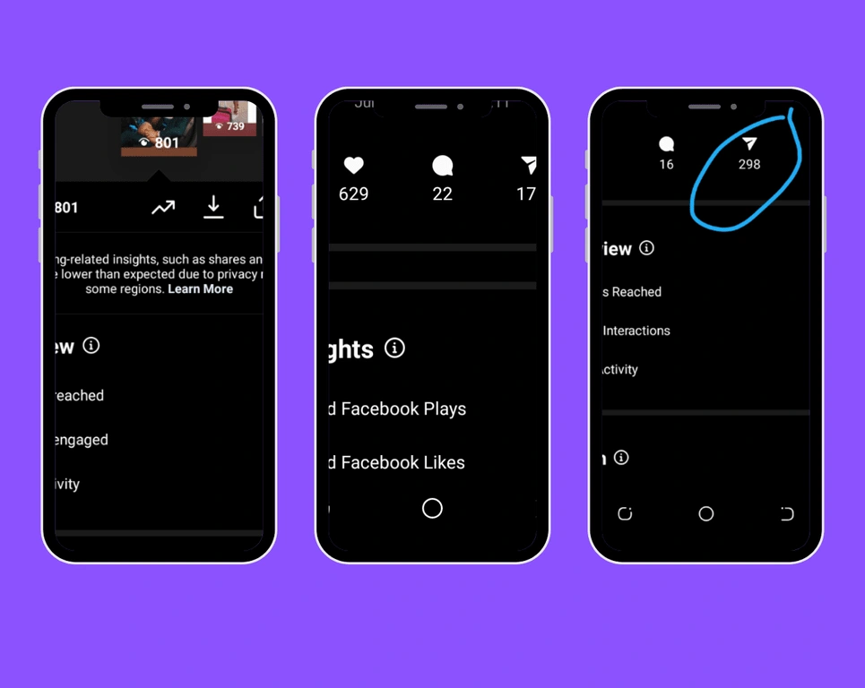 Instagram story views and insights