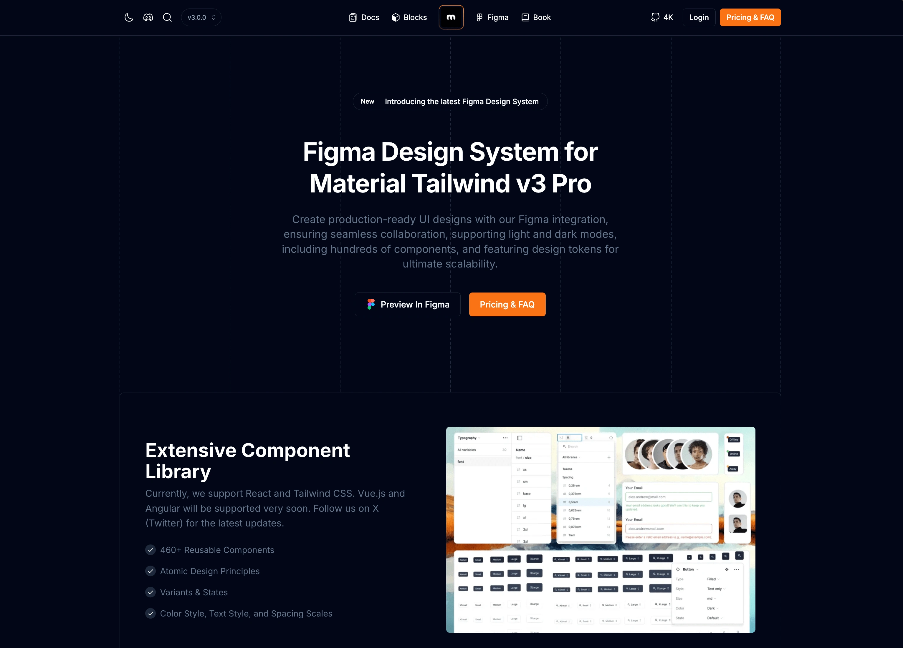 Material Tailiwnd Figma (Dark Mode)