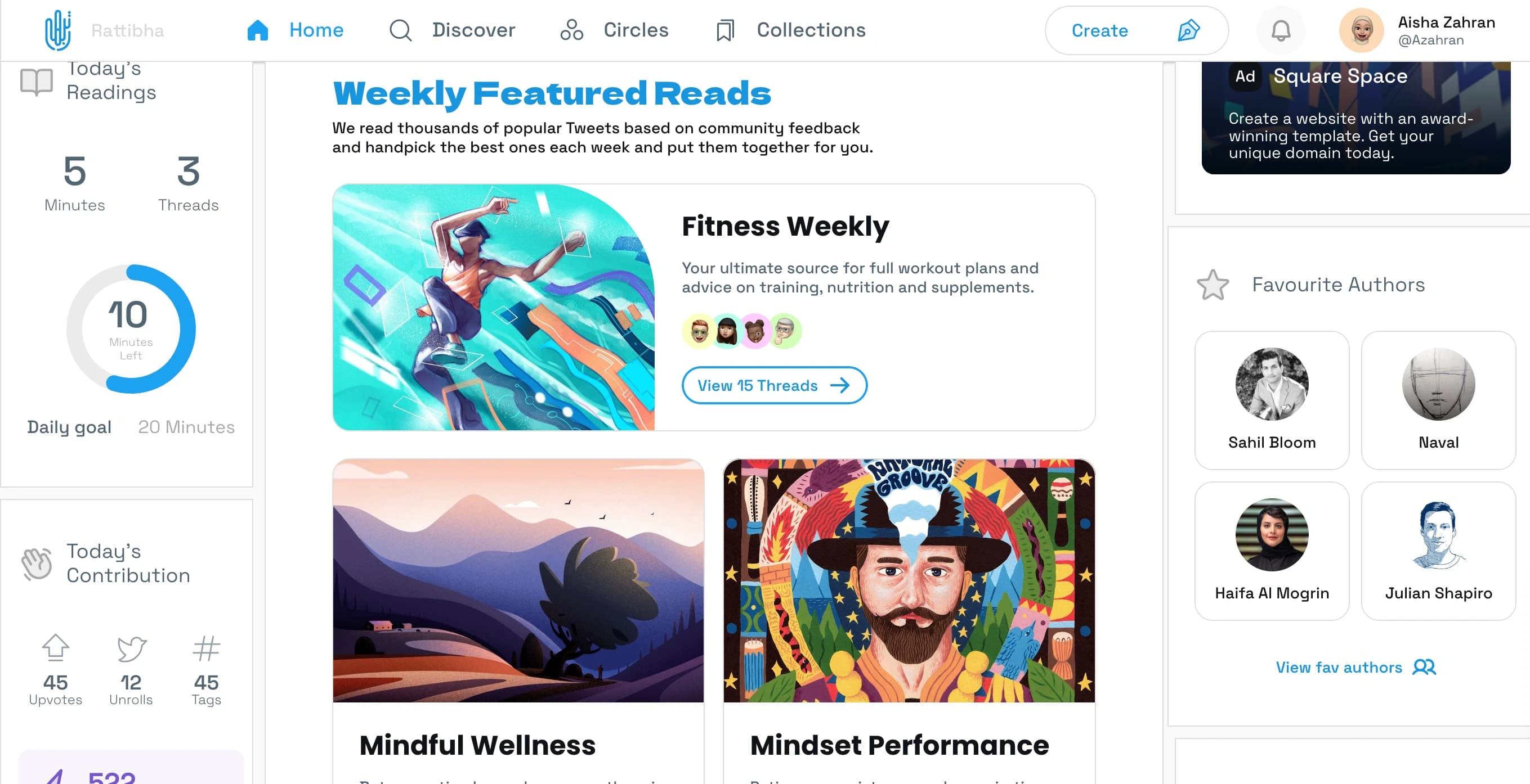 read featured curated threads