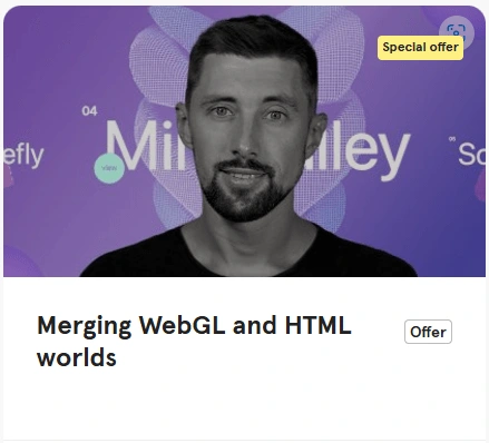 Merging WebGL and HTML worlds by Yuri Artiukh, Awwwards 