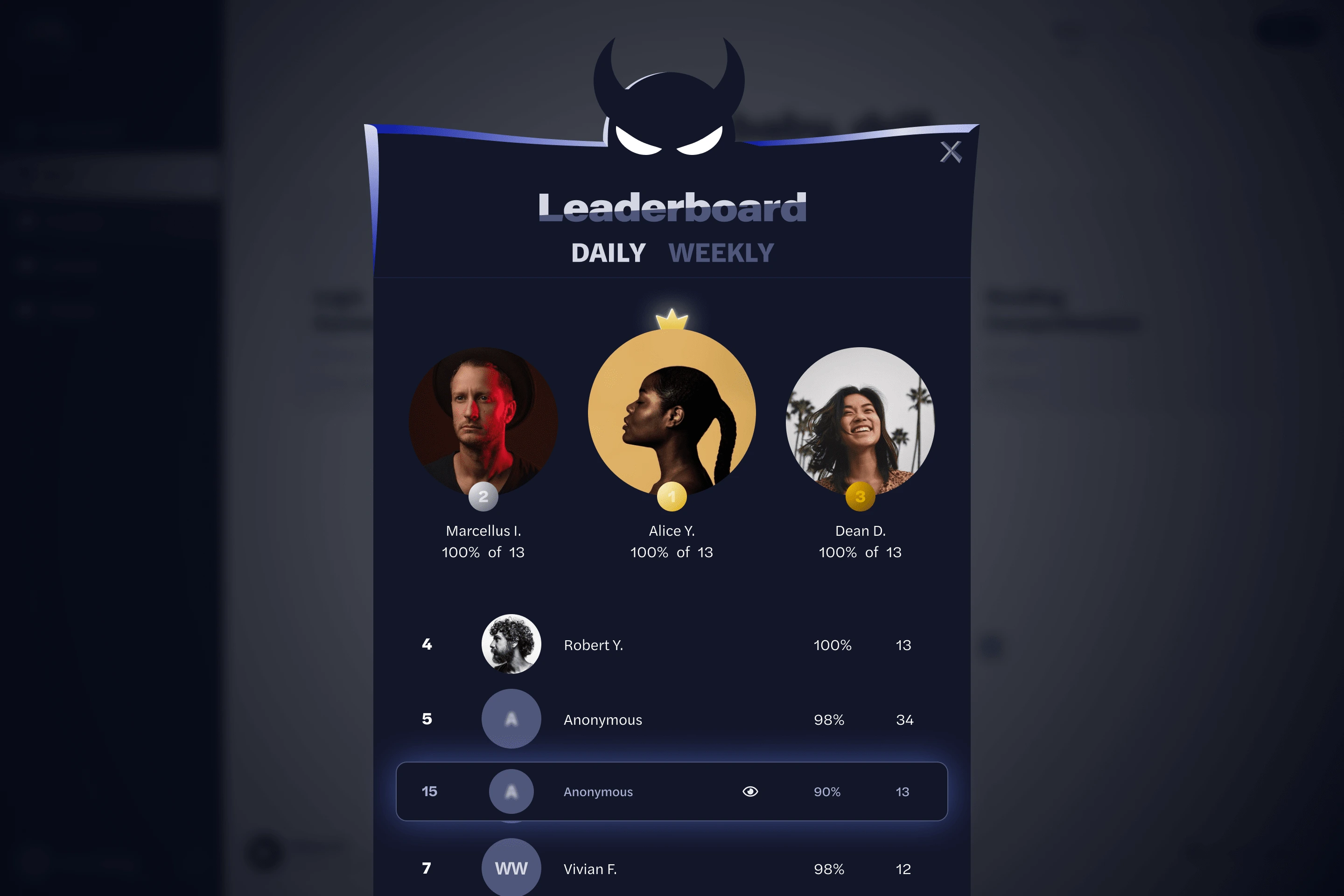 Leaderboard | Desktop