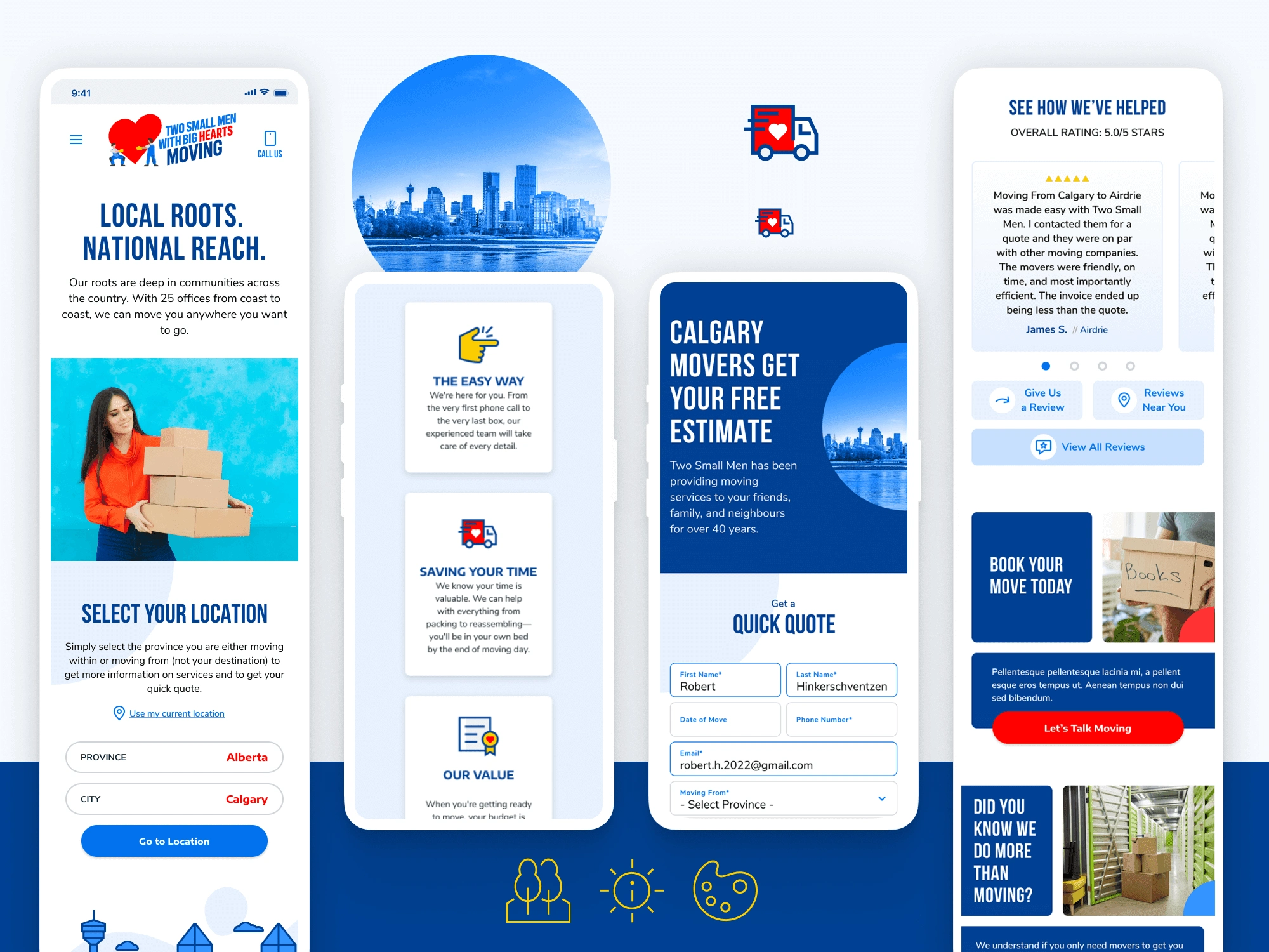 SEO is King for this type of company. We worked to create specific city-based landing pages for people to feel comfortable with the local services.  There are even sections with information about the city and what's it's like living there with fun facts, activities, and more. 