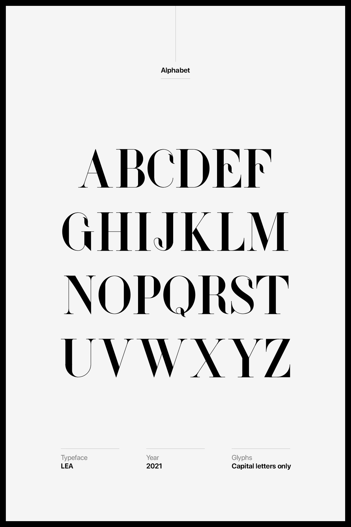 The LEA Typeface - A to Z