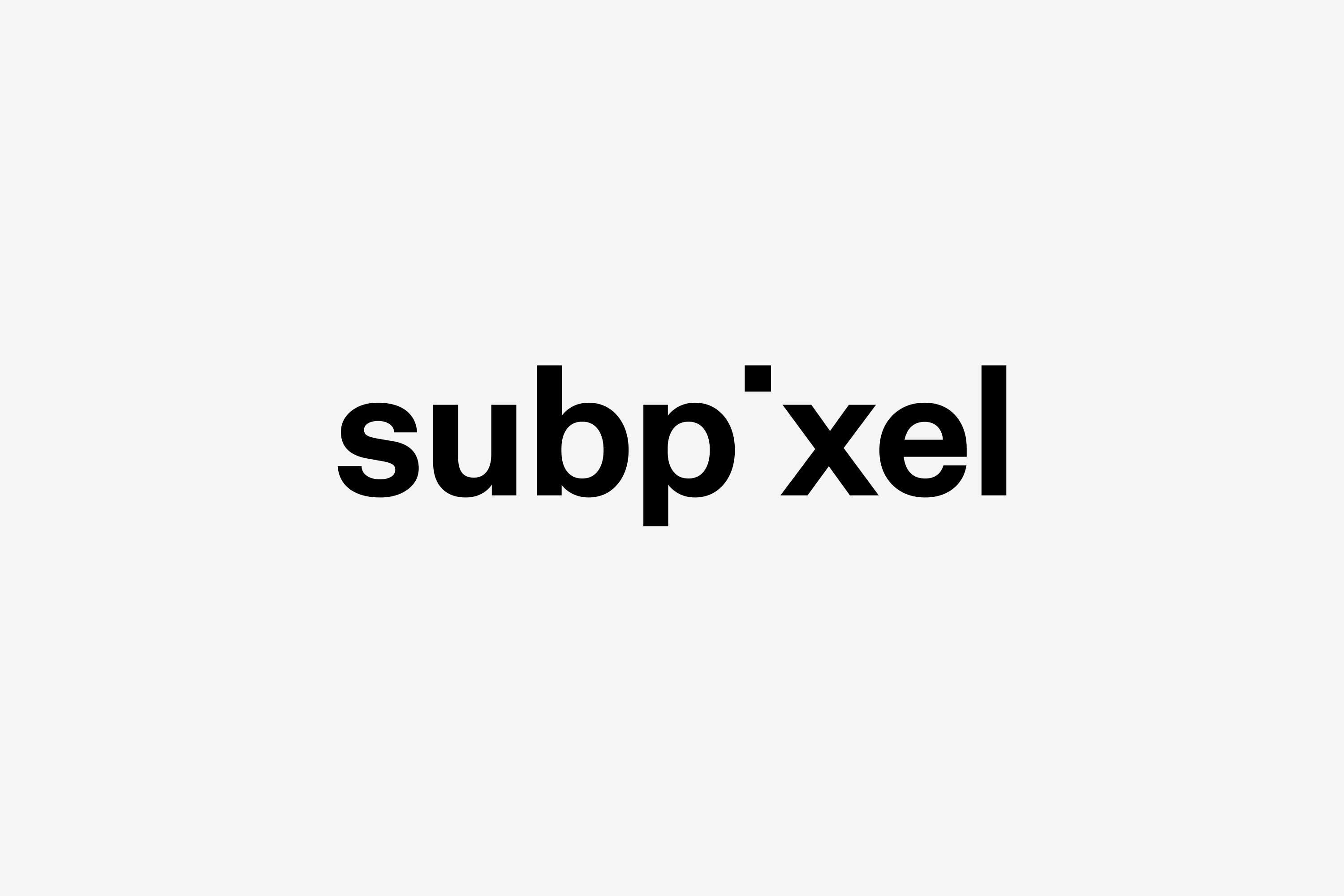 Subpixel (2019) – high-end visualization studio