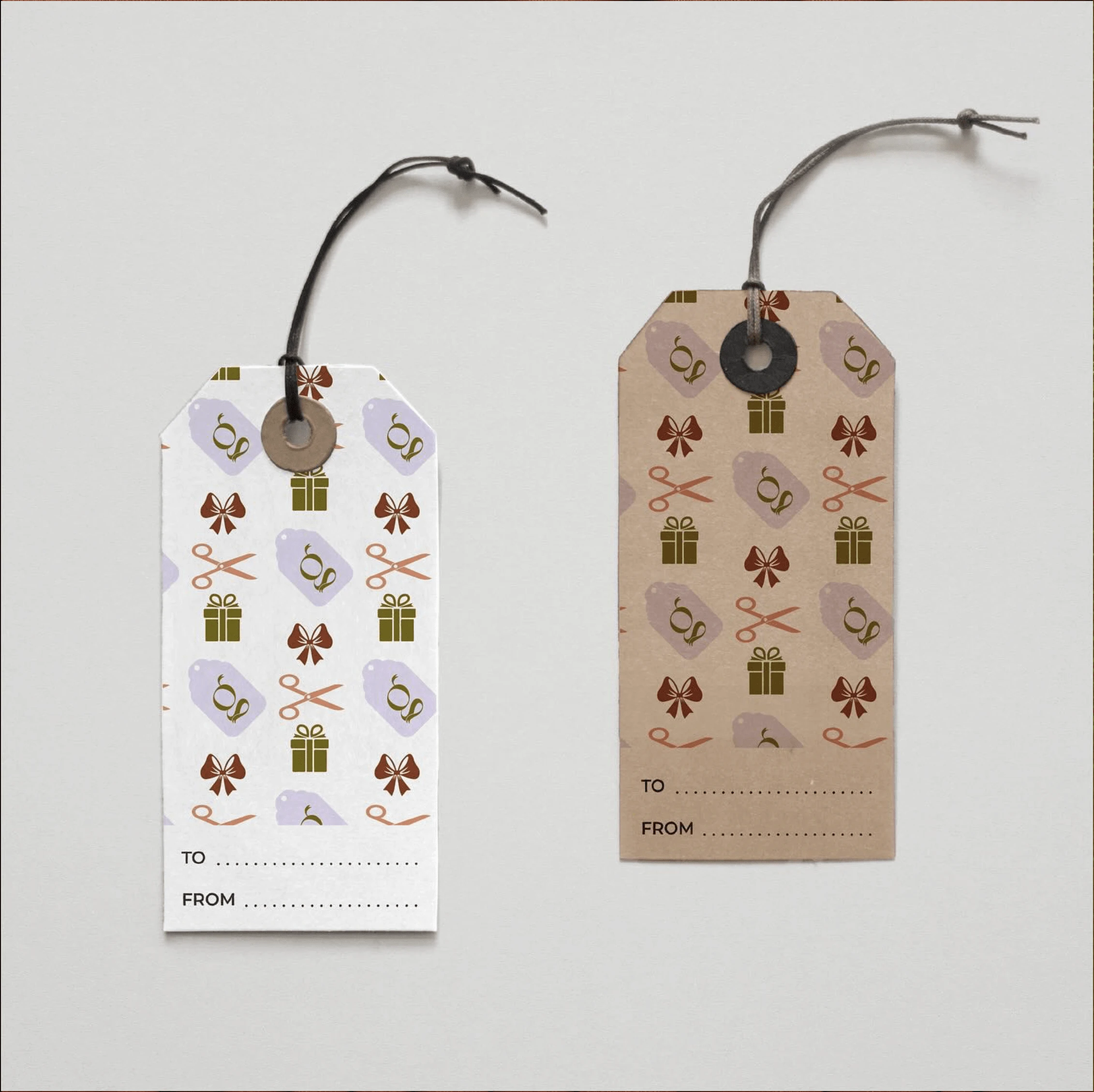 Handcrafted Giftful gift tags, designed to complement the brand’s sustainable ethos and elevate the gift-giving experience with thoughtful, eco-friendly details.