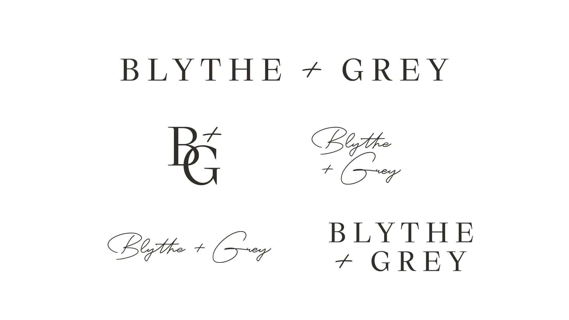 Brand Suite for client | Blythe + Grey