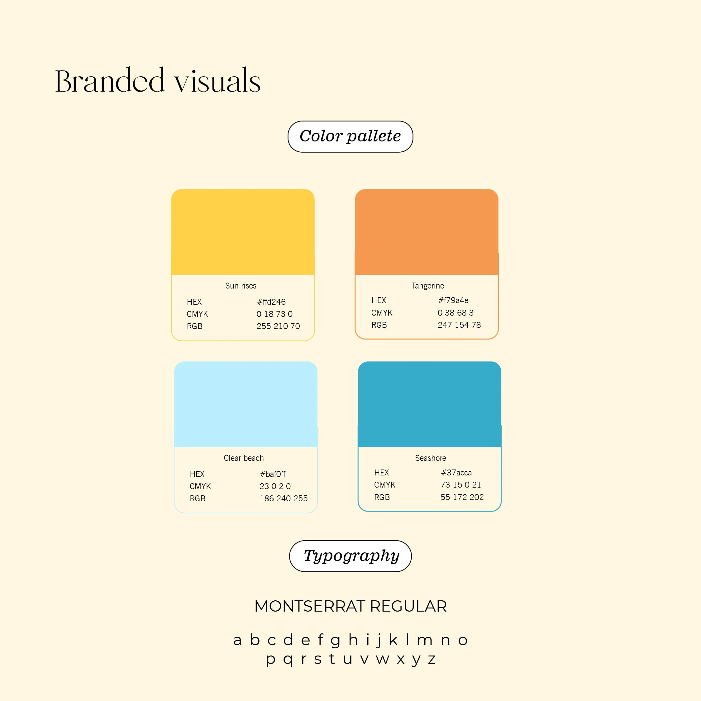 color palettes and typography