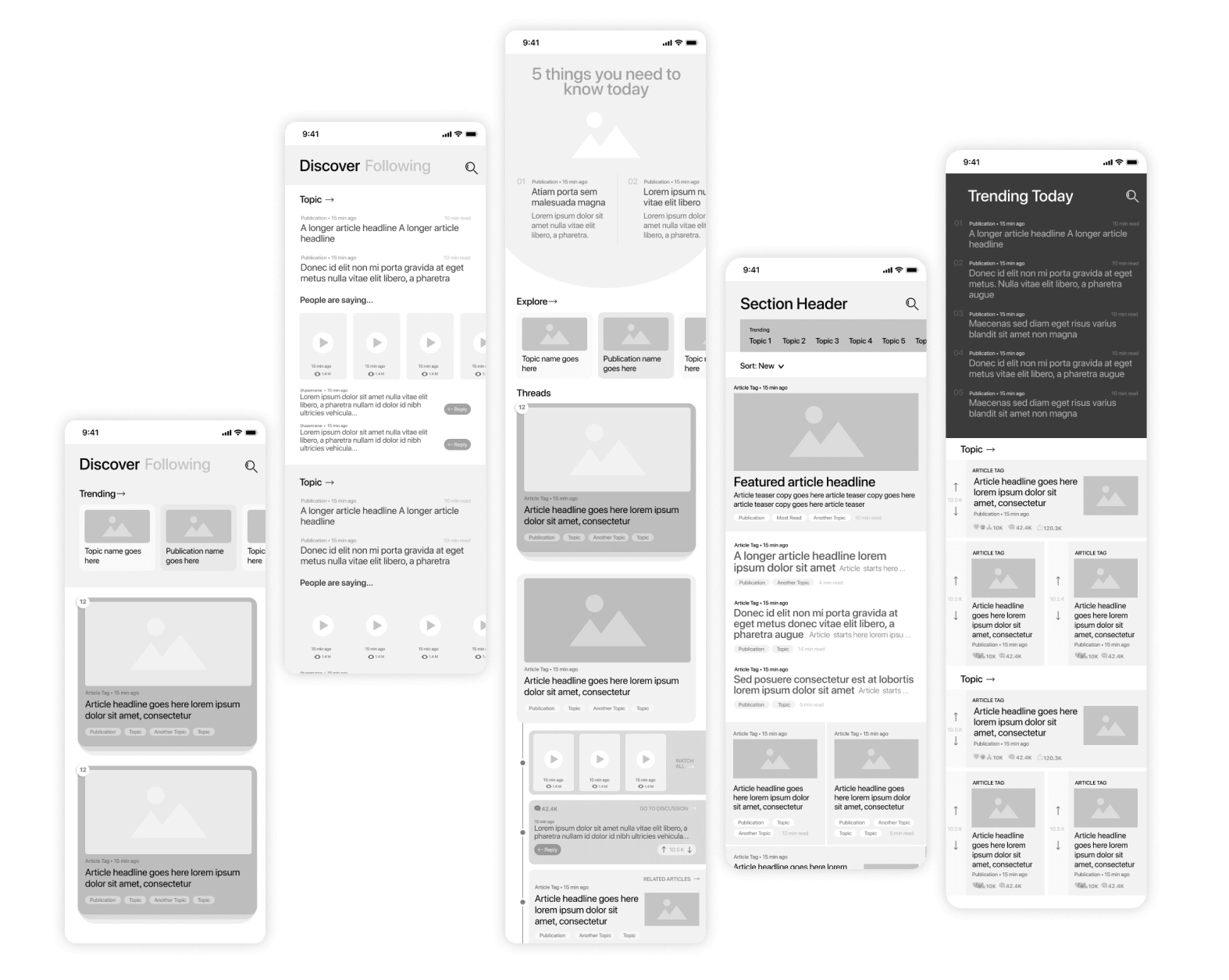 Wireframes