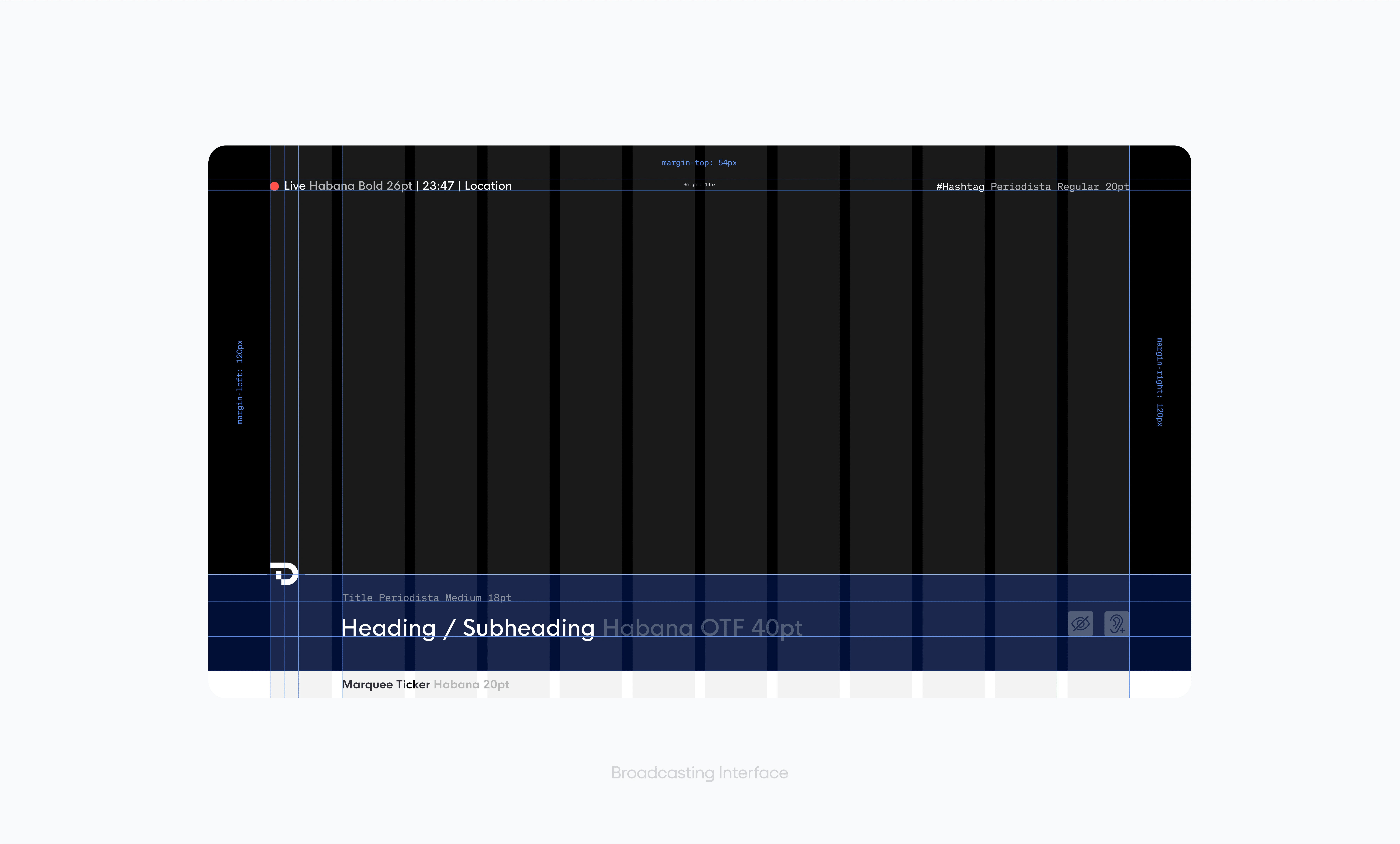 UX applied to broadcasting screens