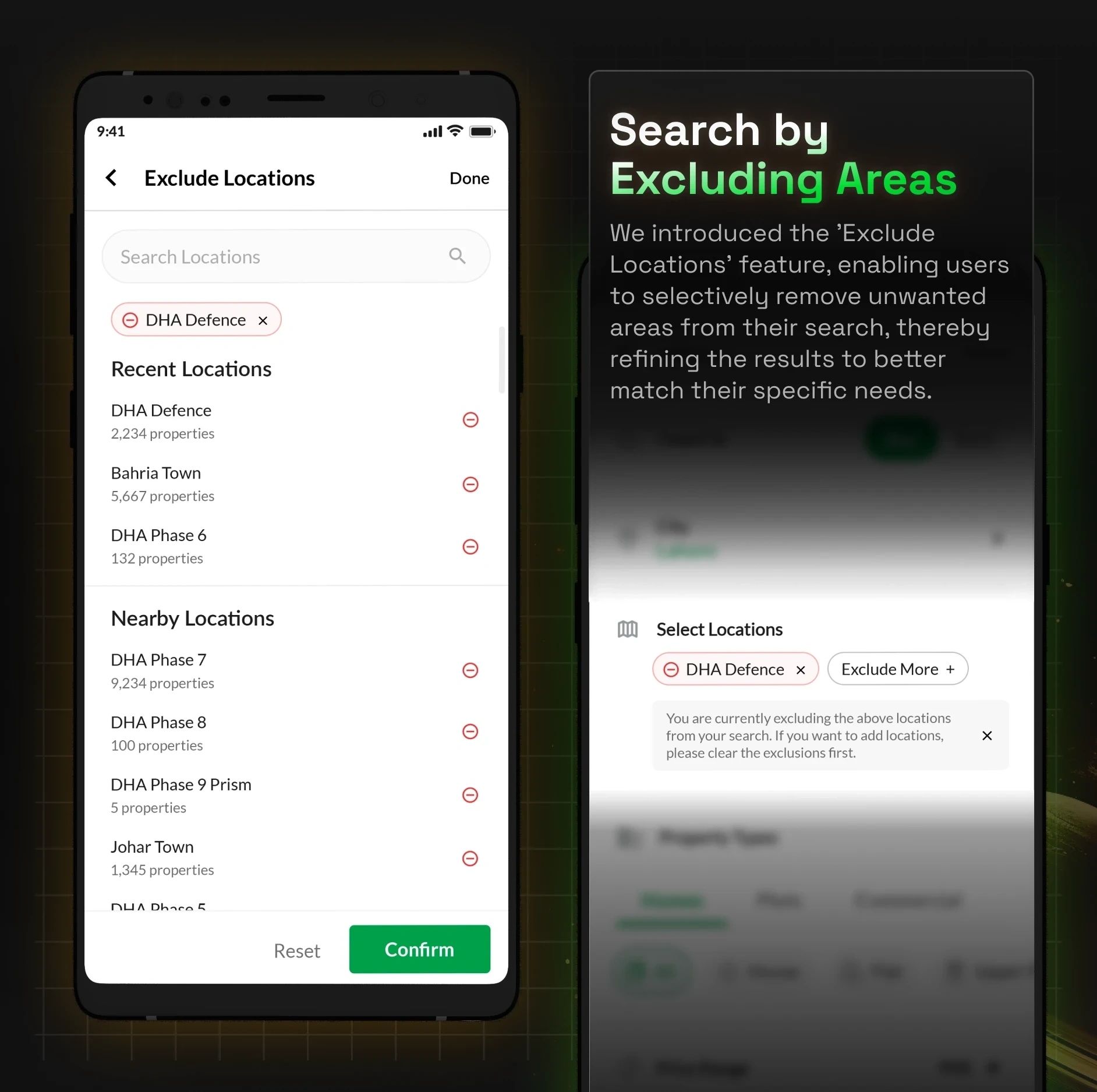 Zameen.com rolled out the 'Exclude Locations' feature, allowing users to tailor their property search by omitting specific areas to better align with their real estate preferences