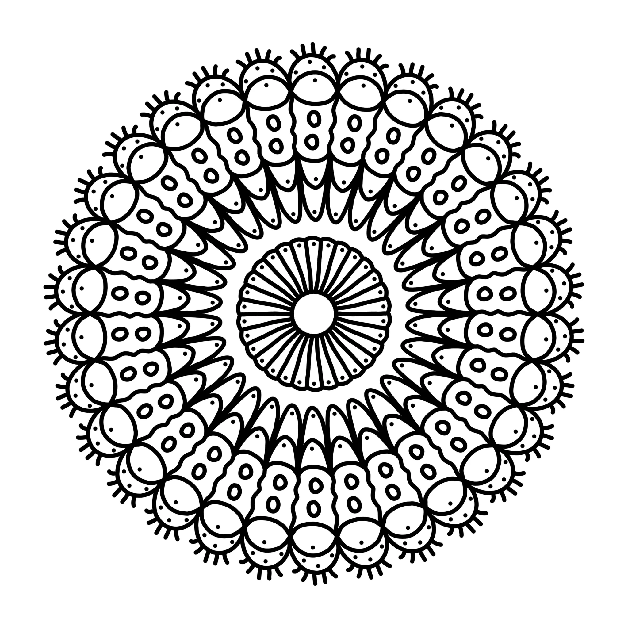 ''The centre" mandala from my coloring book