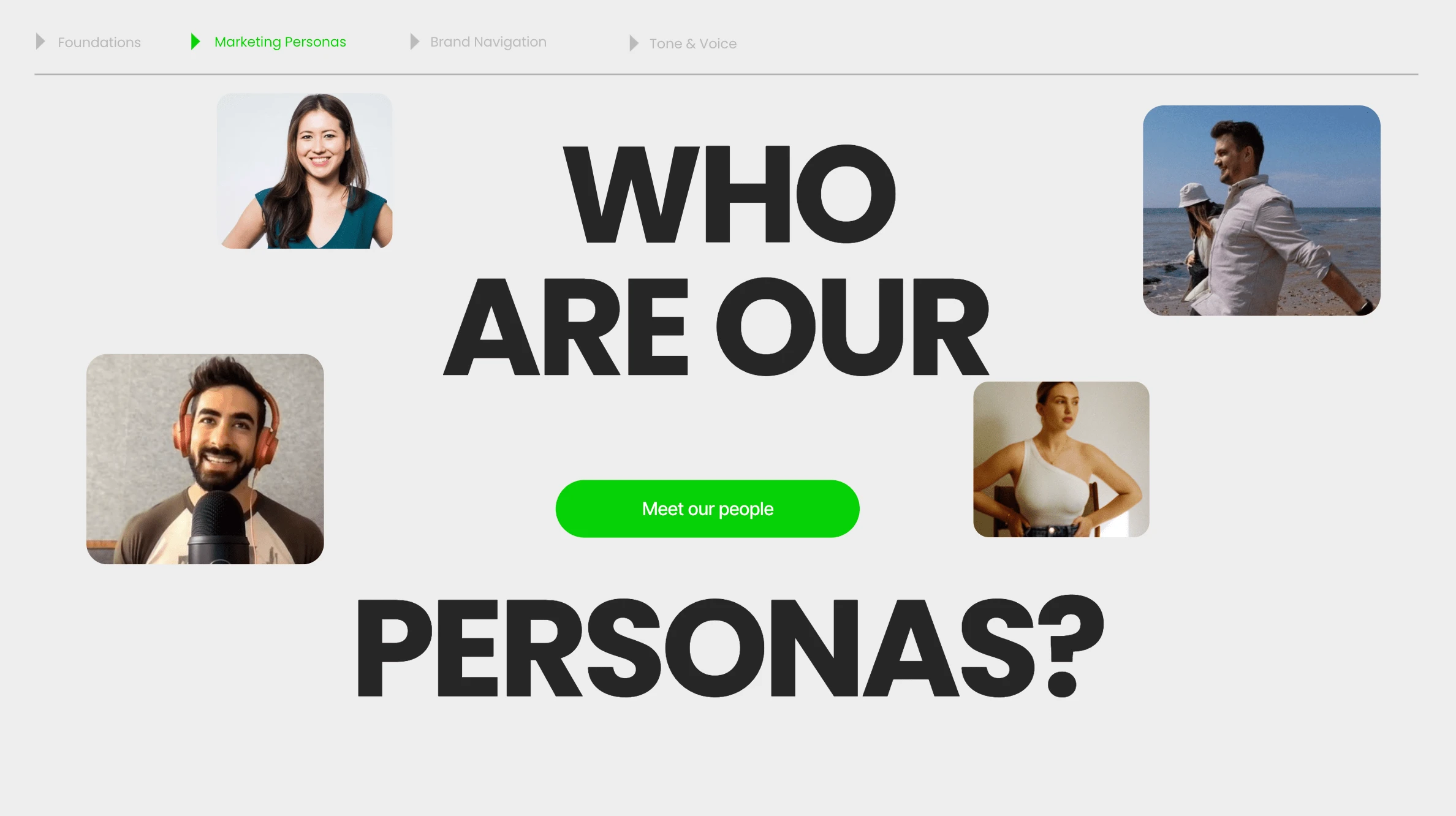 Introduction to the 4 categories of marketing personas