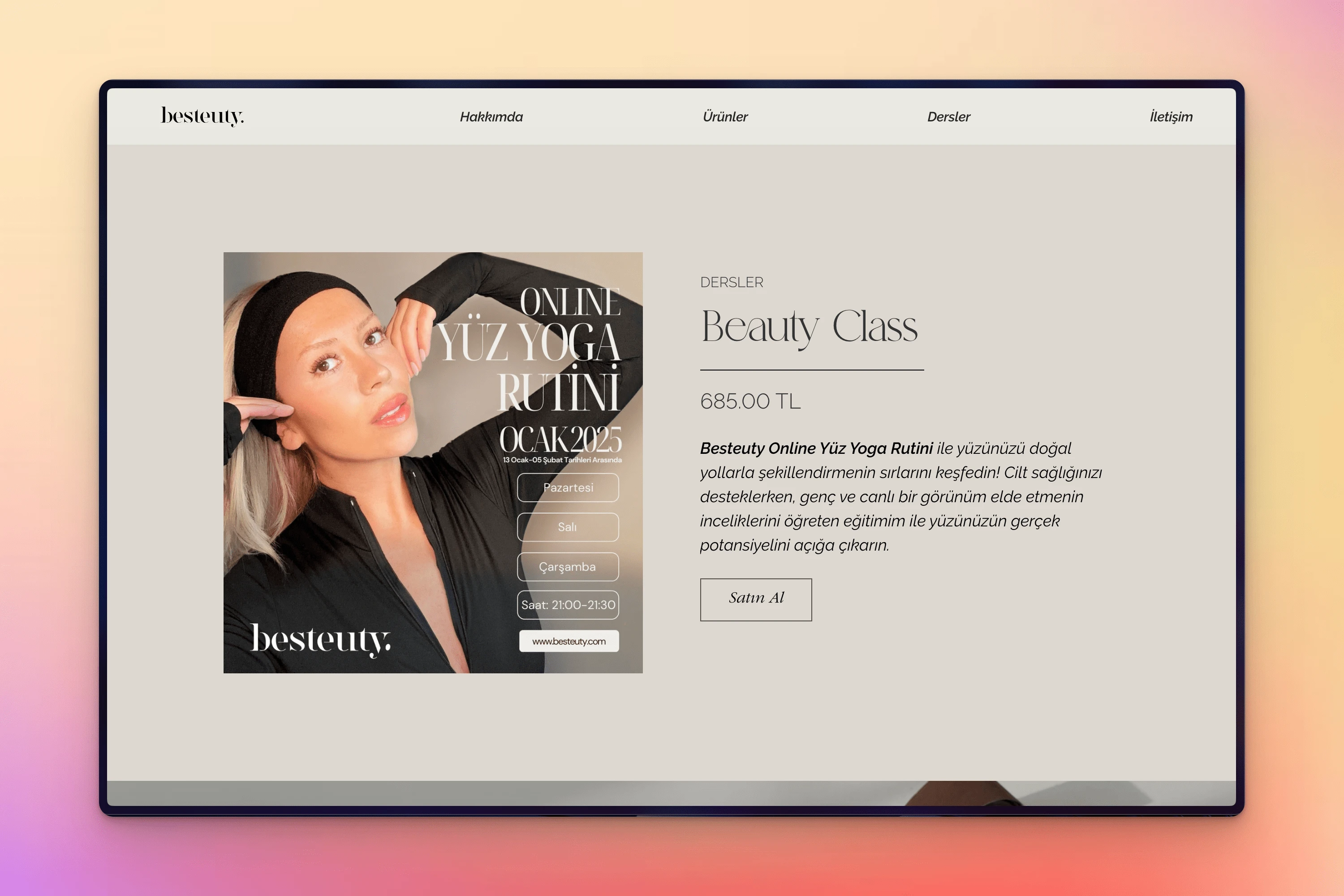 Besteuty - Online Class Sales Section with Boosted User Experience