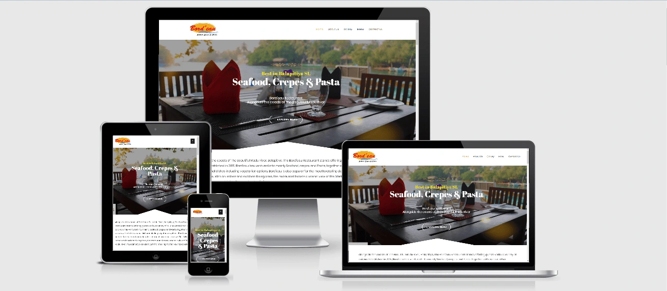 Responsive Design of the website