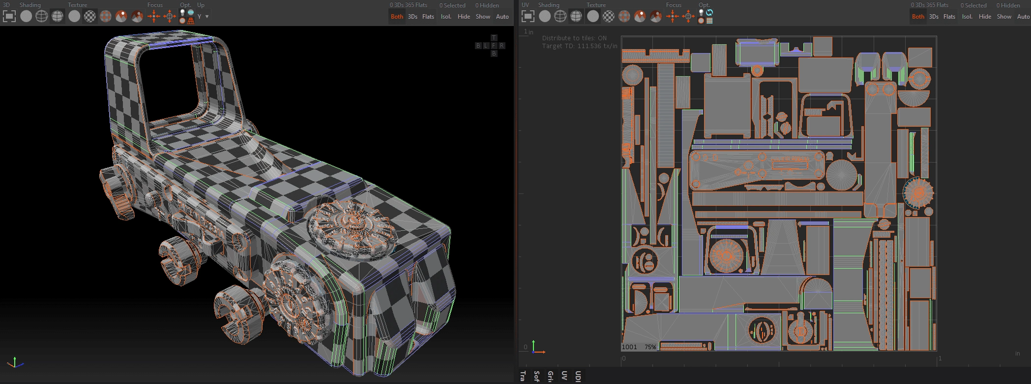 Weapon Optics, UV Unwrap and Layout Phase, CoD: Black Ops VI