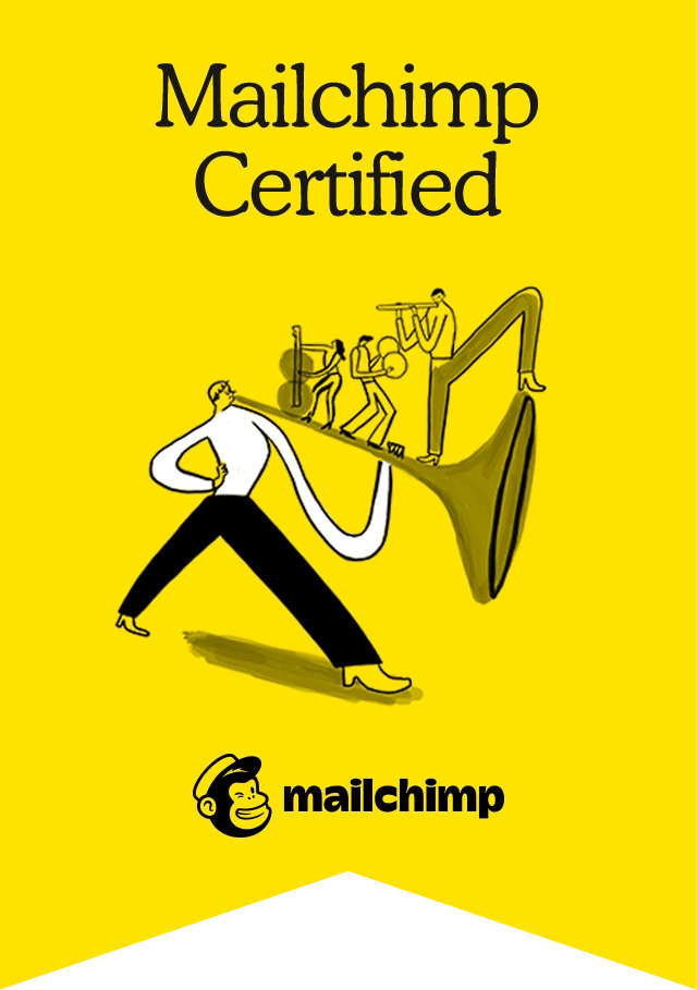 Mailchimp Certification Badge earned June 14, 2022